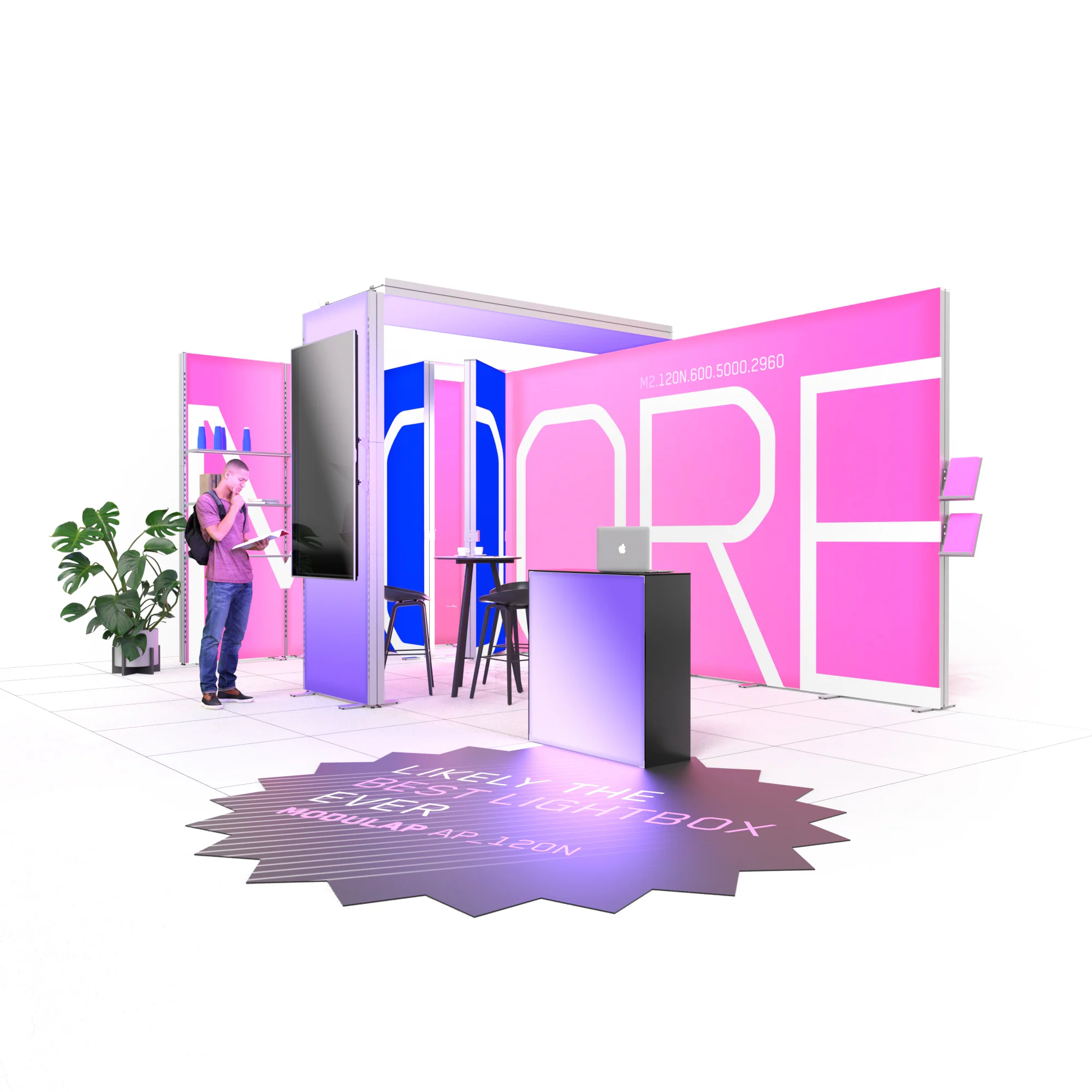Mobiler Messestand LED - Set Moore - MODULAP NEXT AP120N