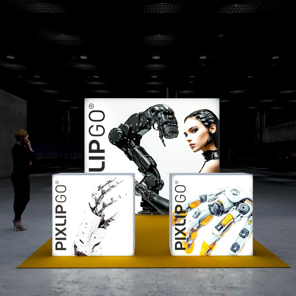 Led Pixlip Pixlip GO LED Messestand – Modular, mobil & brillant beleuchtet