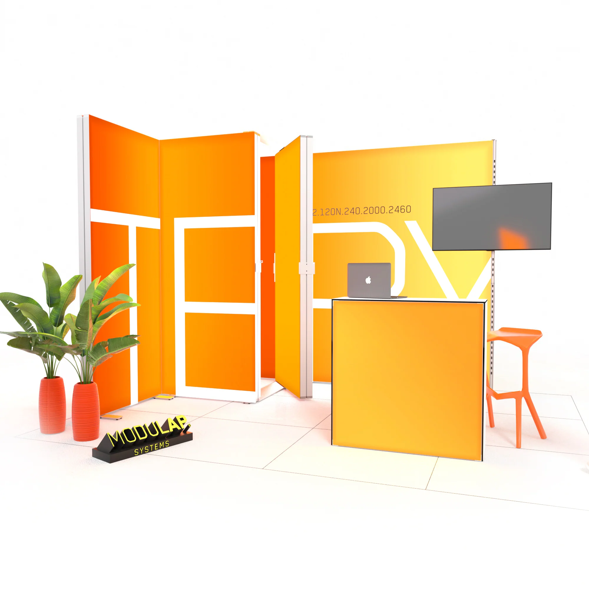 Mobiler Messestand LED - Set Terry - MODULAP NEXT AP120N