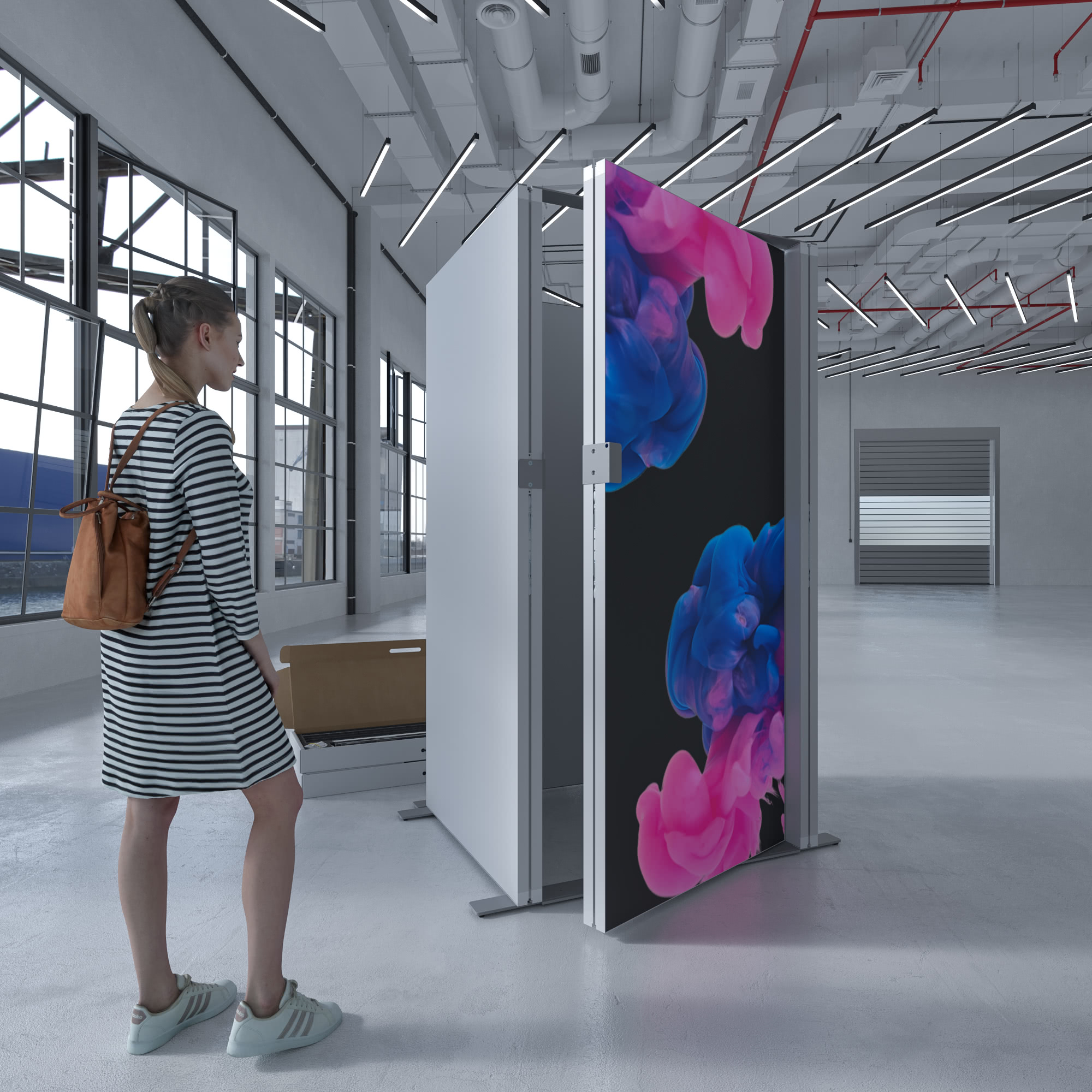 Tür für Texframe / LED - Kabine - B 98 x H 213 cm - MODULAP ONE