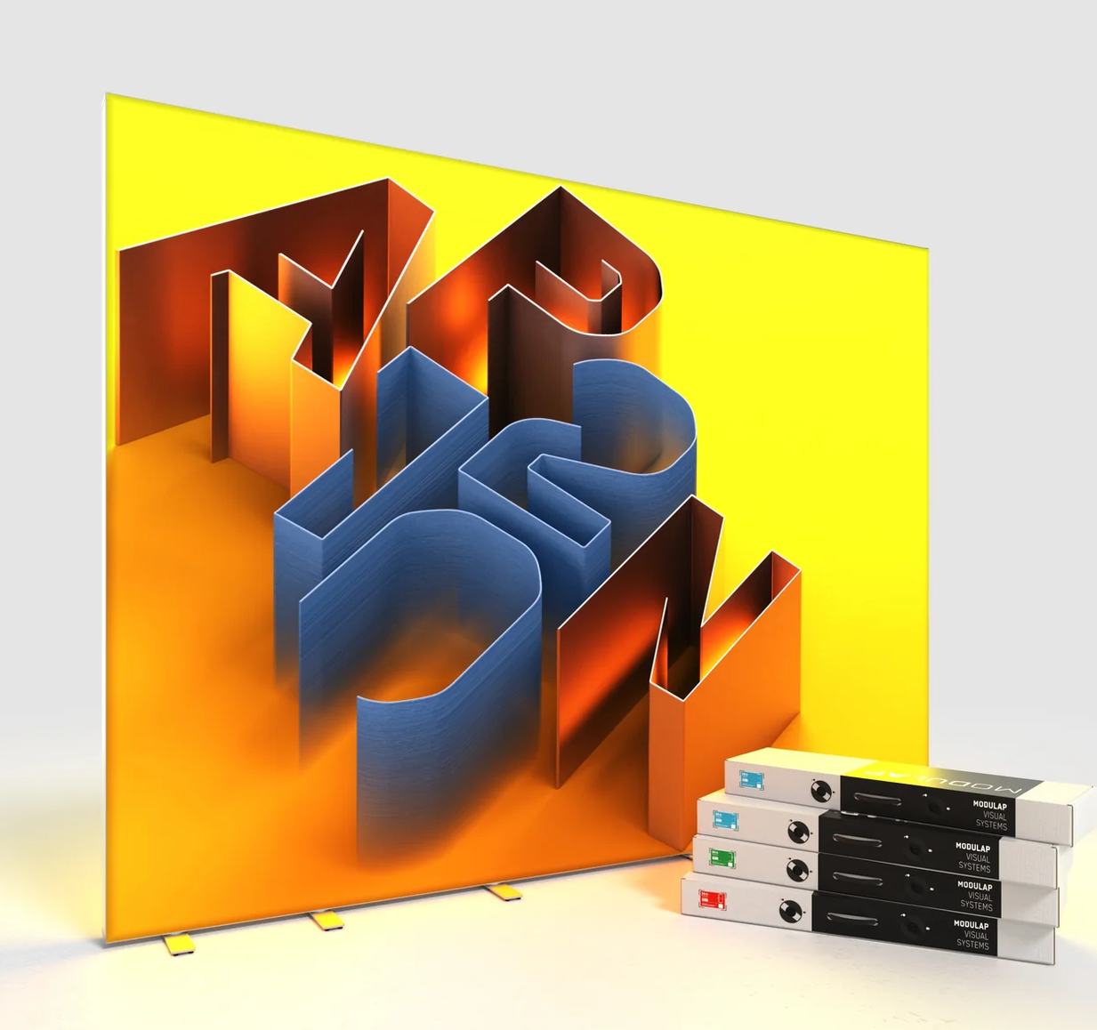 LED Lightbox - AP120 - MODULAP ONE Next - mit Nut - Systembreite 400 cm