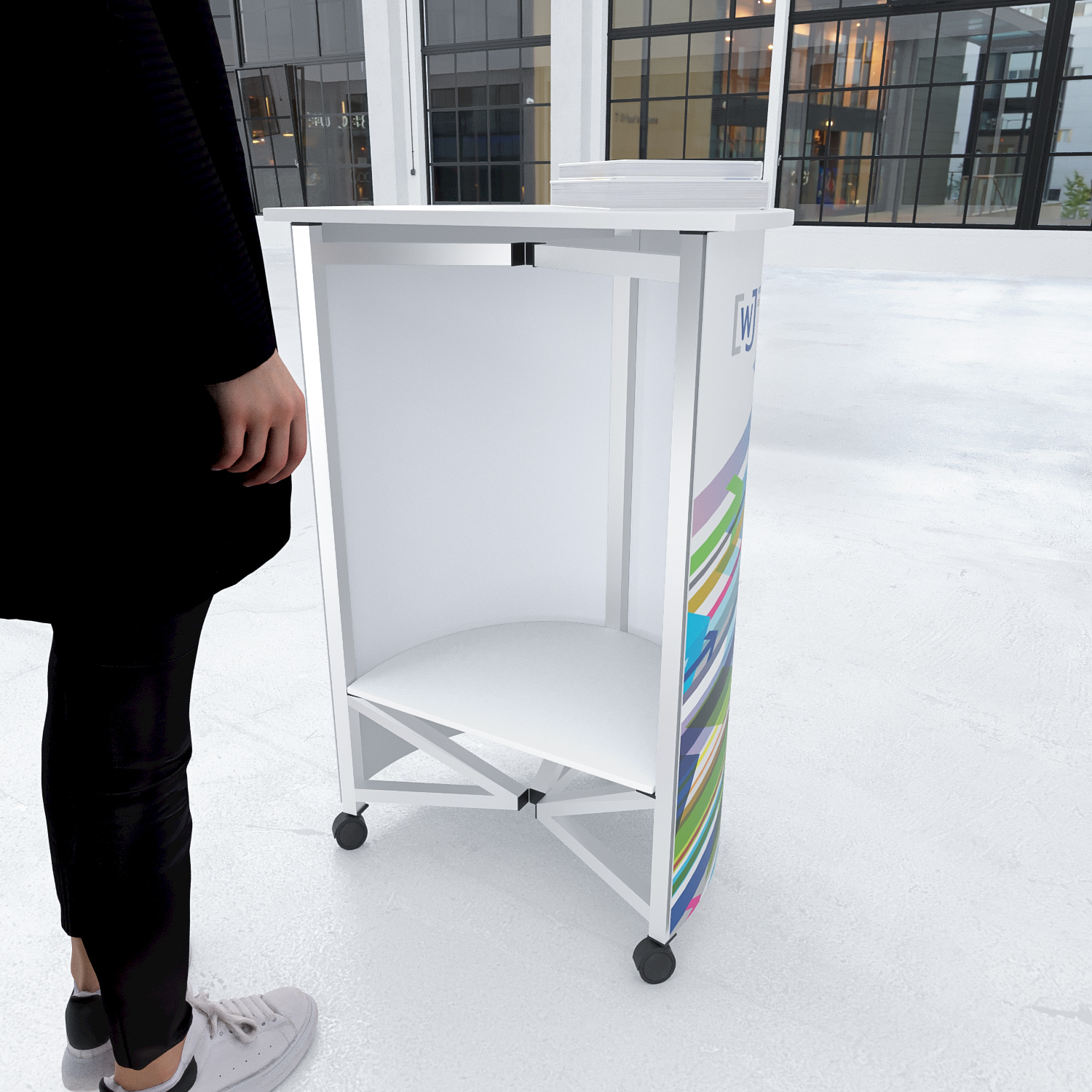 Promotiontheke Halbmond Mini