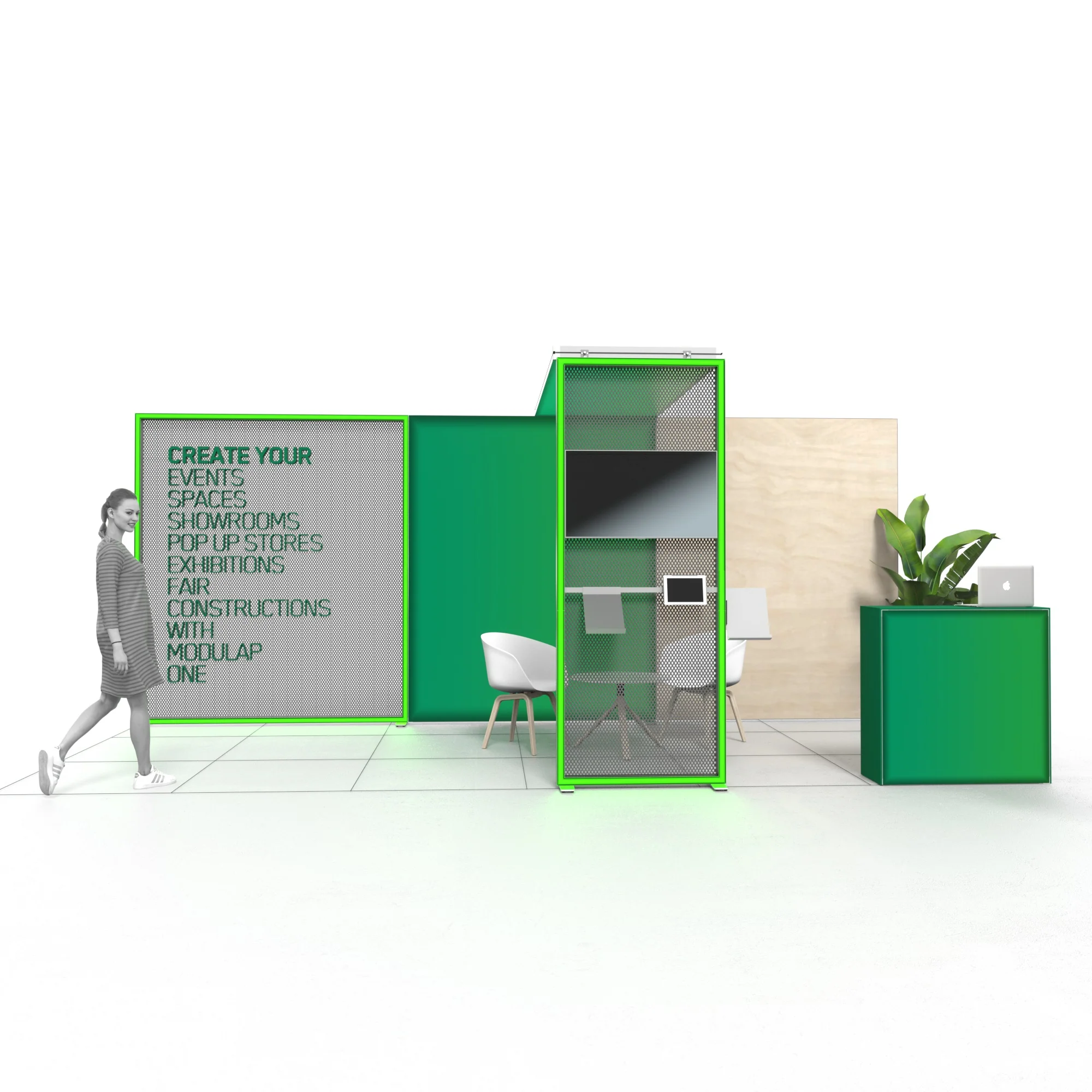 LED Messestand - Set Levy - MODULAP ONE