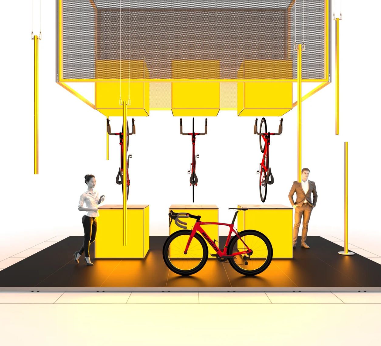 Mobiler Messestand LED - Set Adam - MODULAP BIG ONE