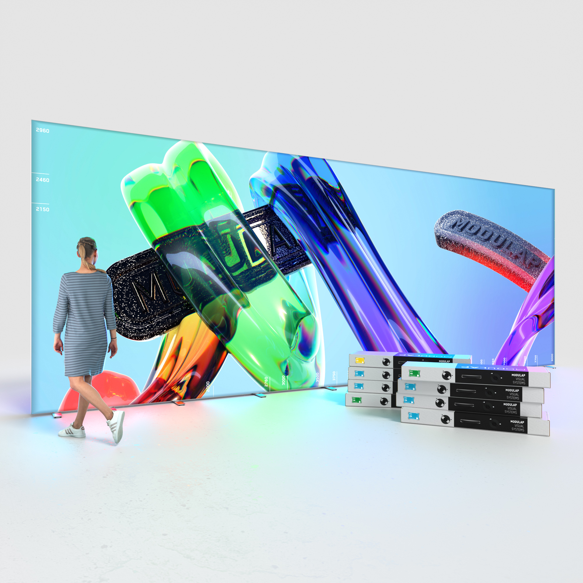 LED Lightbox - AP120 - MODULAP ONE Next - Systembreite 800 cm