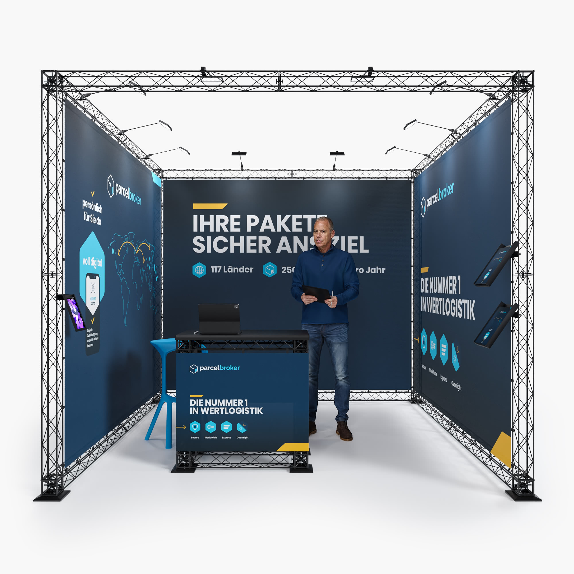 XTRUSS - Traversen Messestand - Münster 3 x 3 m