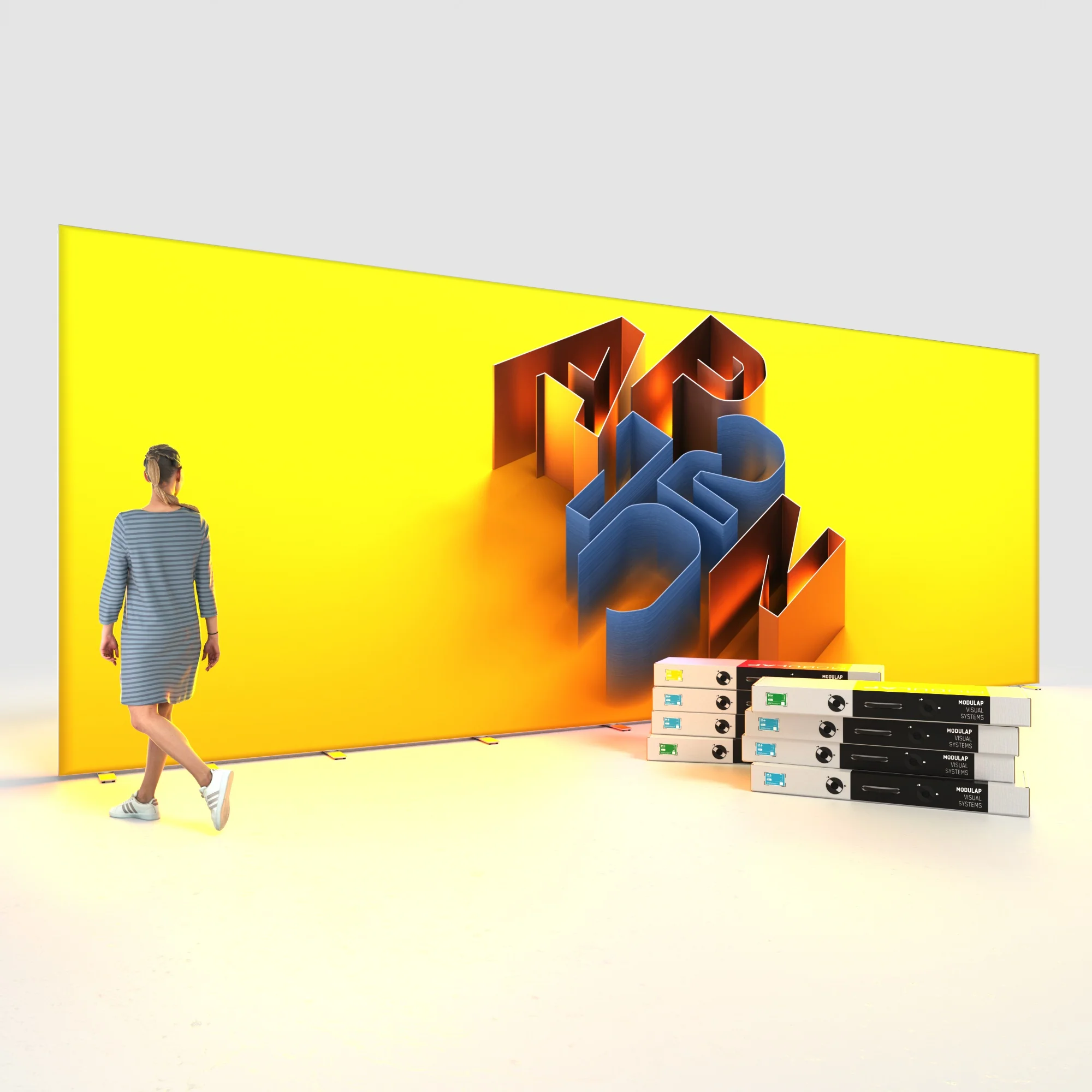LED Lightbox - AP120 - MODULAP ONE Next - mit Nut - Systembreite 800 cm