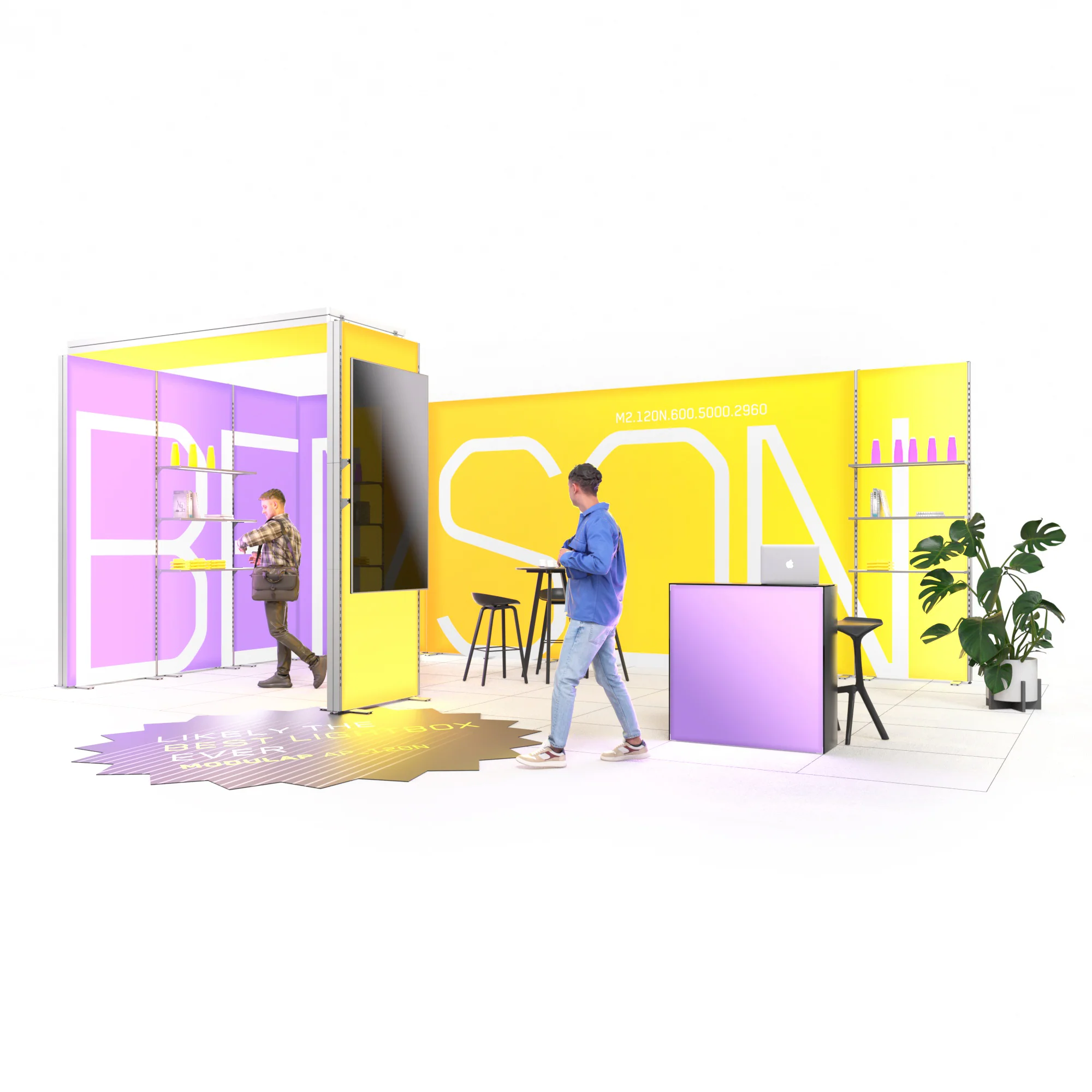 Mobiler Messestand LED - Set Benson - MODULAP NEXT AP120N