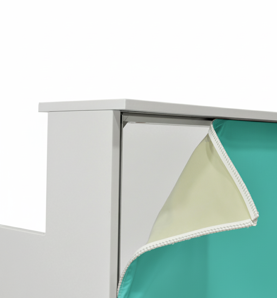 LED Messetheke mit abschließbarer Tür