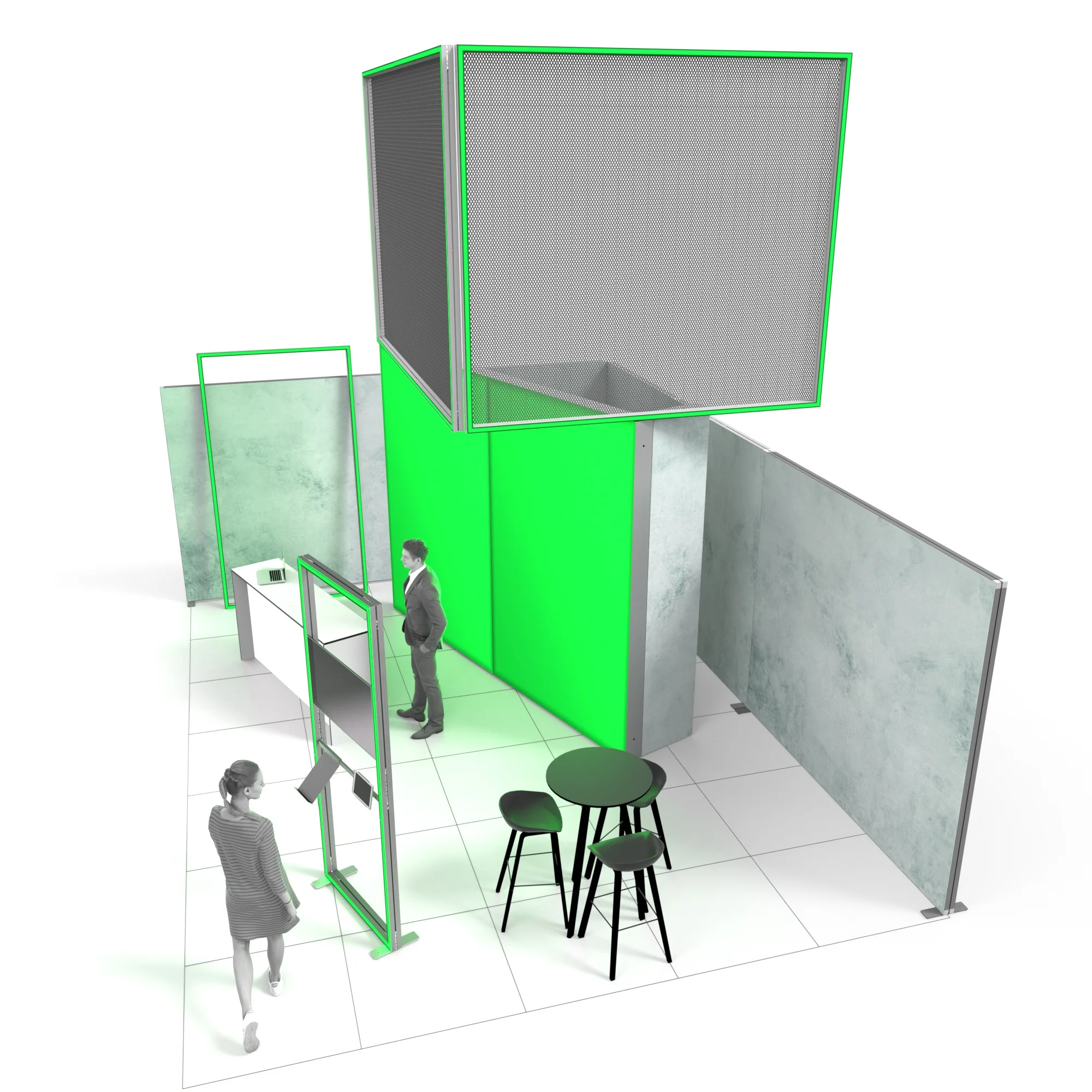 LED Messestand - Set Marco- MODULAP BIG ONE