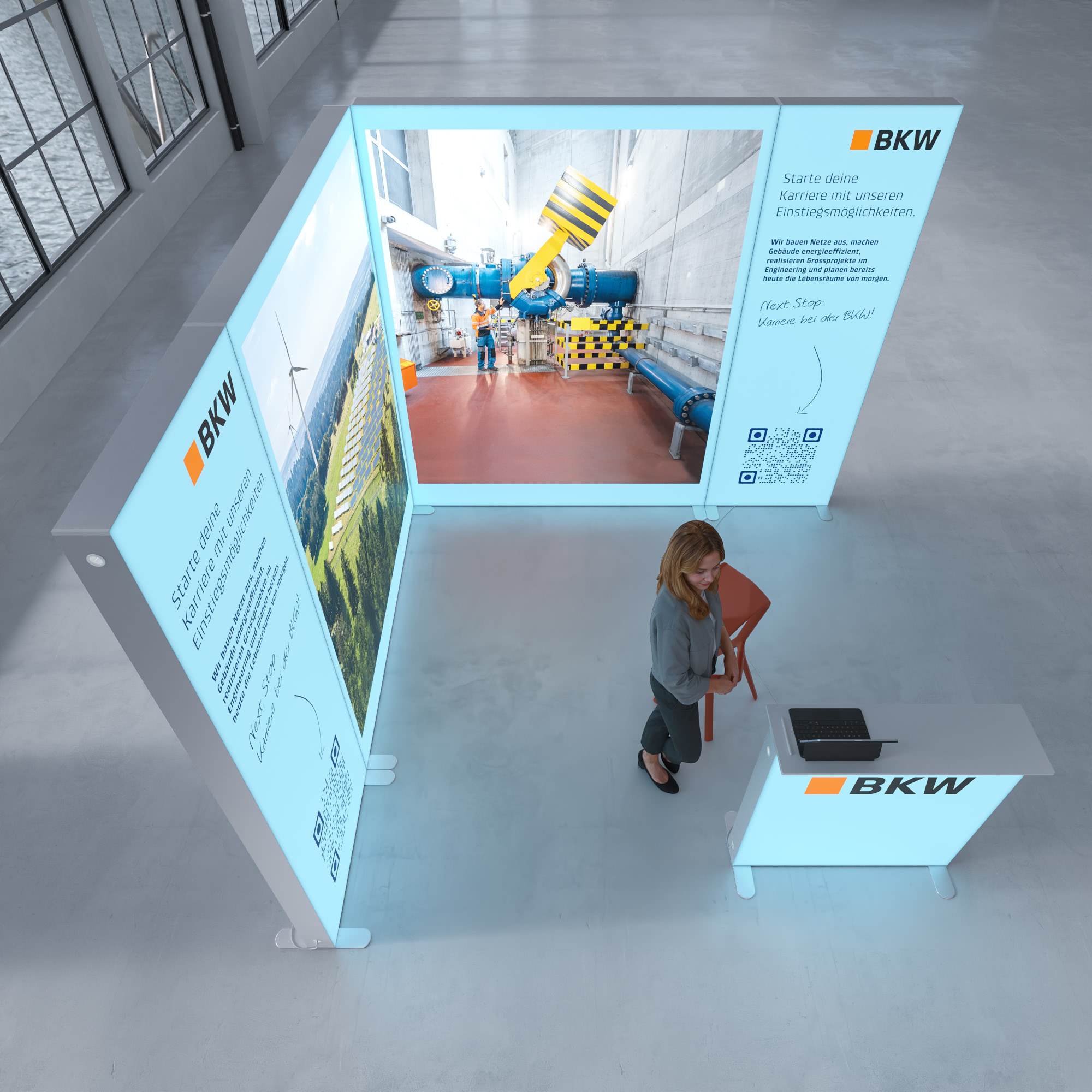 LED Messestand  - Set 20 - Highlight SEGO - 3 x 3m