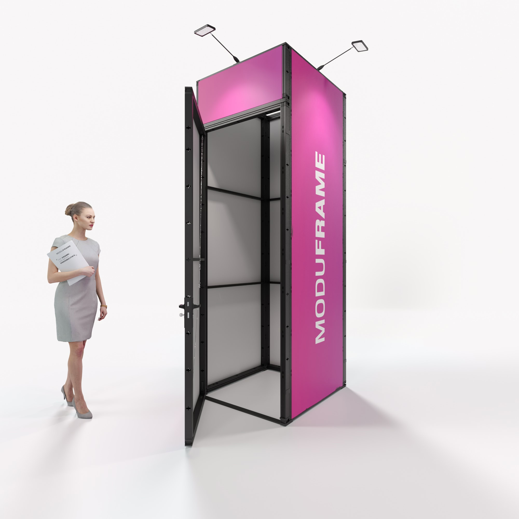 Messewand Moduframe Kabine B 100 x H 300 x T 100 cm