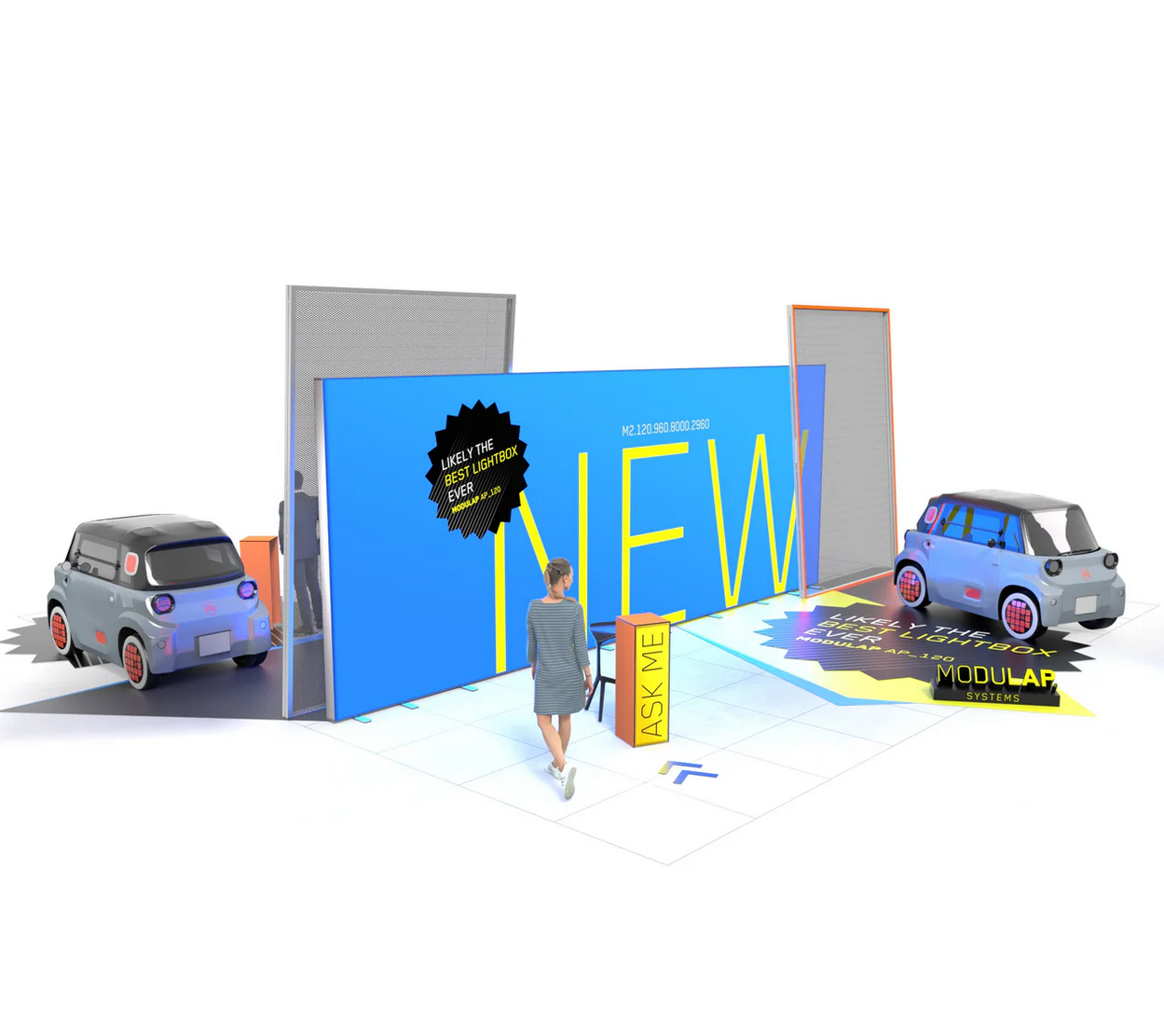 LED Messestand - Set  Victor - MODULAP NEXT