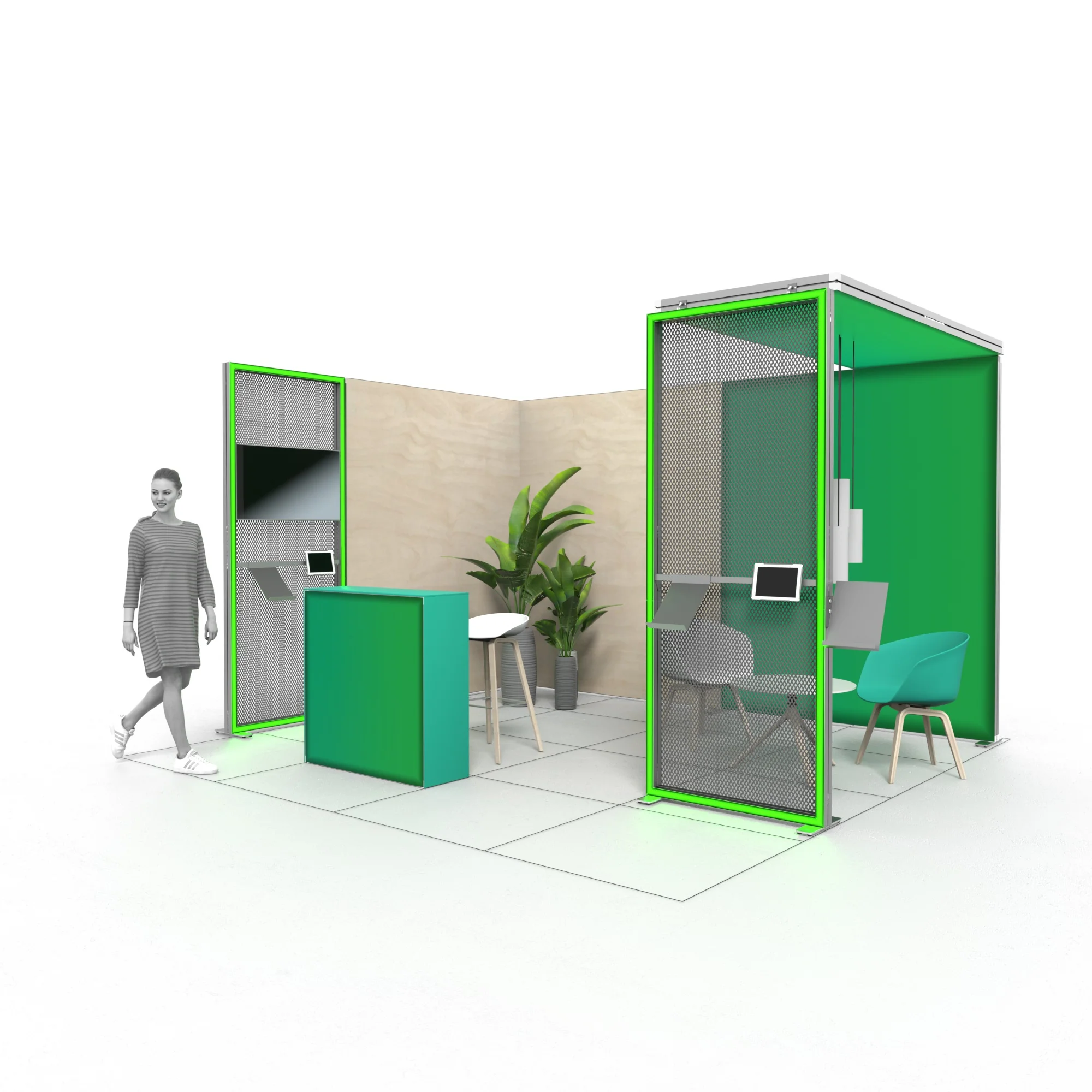 LED Messestand - Set Evans - MODULAP ONE