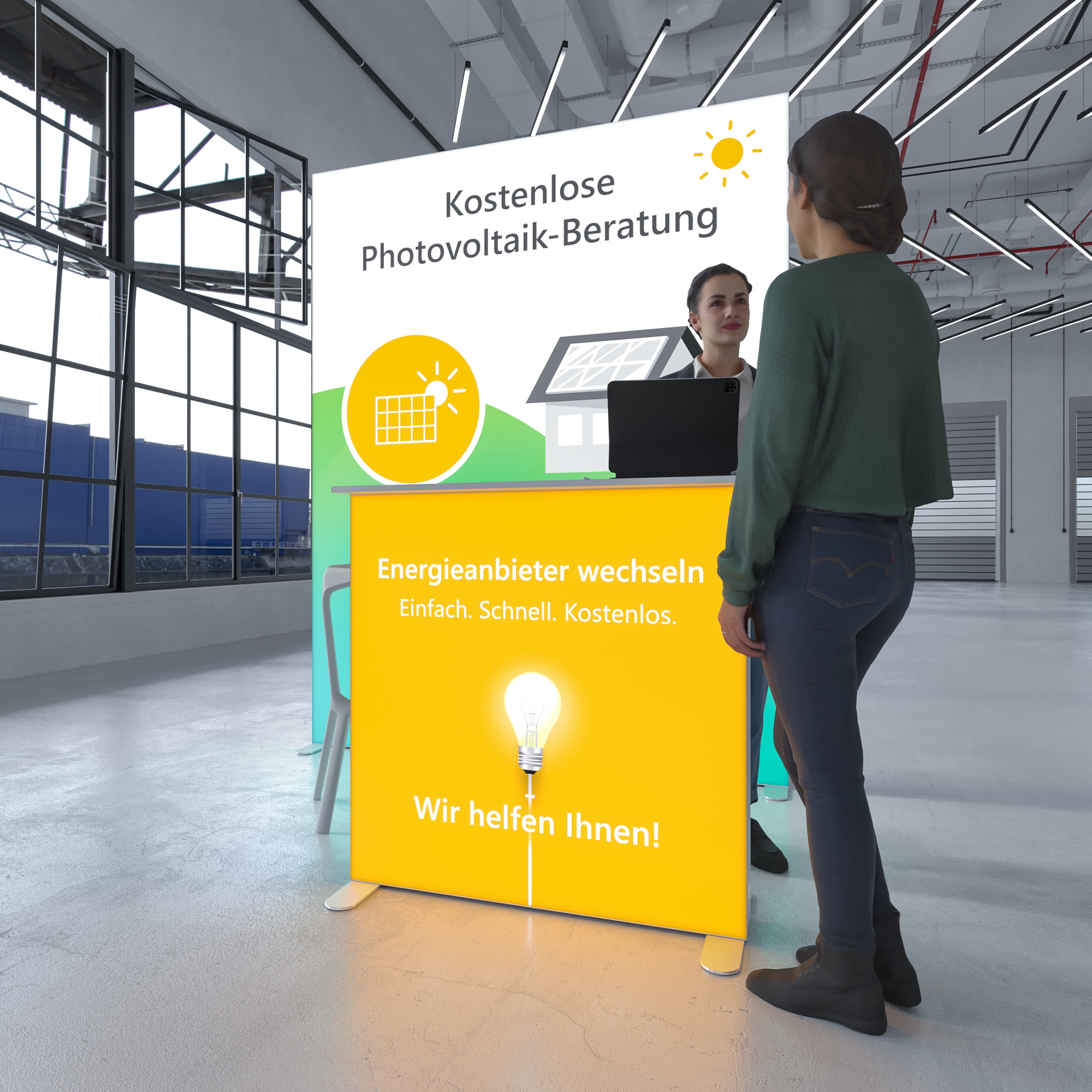 LED Messestand - Set 01 - Highlight SEGO - 2 x 2m