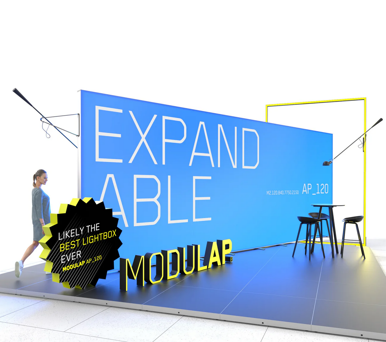 LED Messestand - Set Naomi - MODULAP NEXT