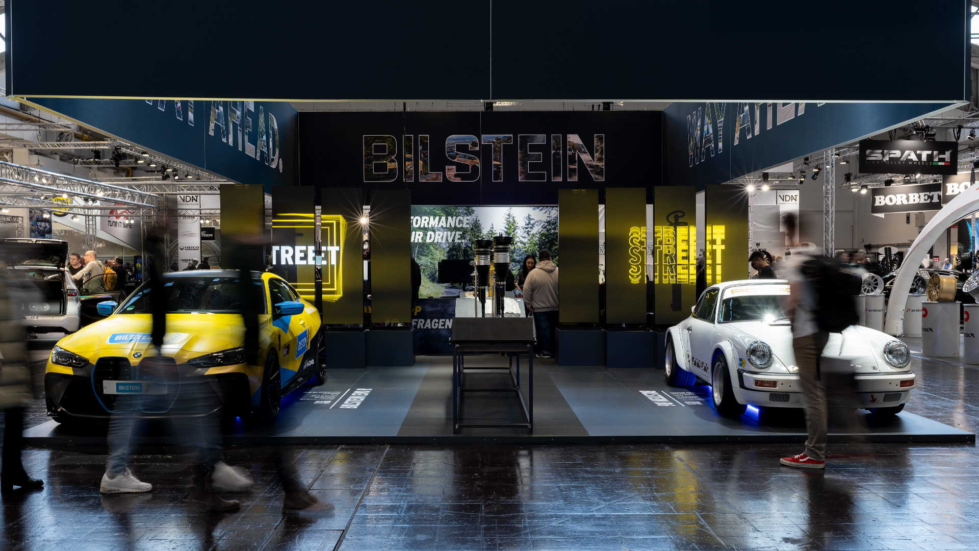 bilstein videowall messestand