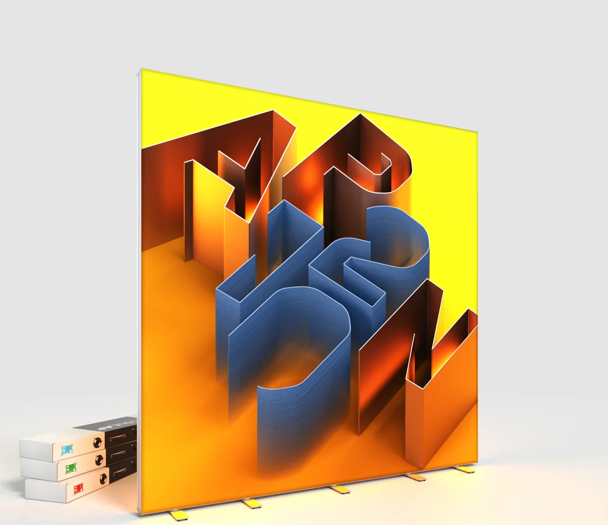 LED Lightbox - AP120 - MODULAP ONE Next - mit Nut - Systembreite 300 cm