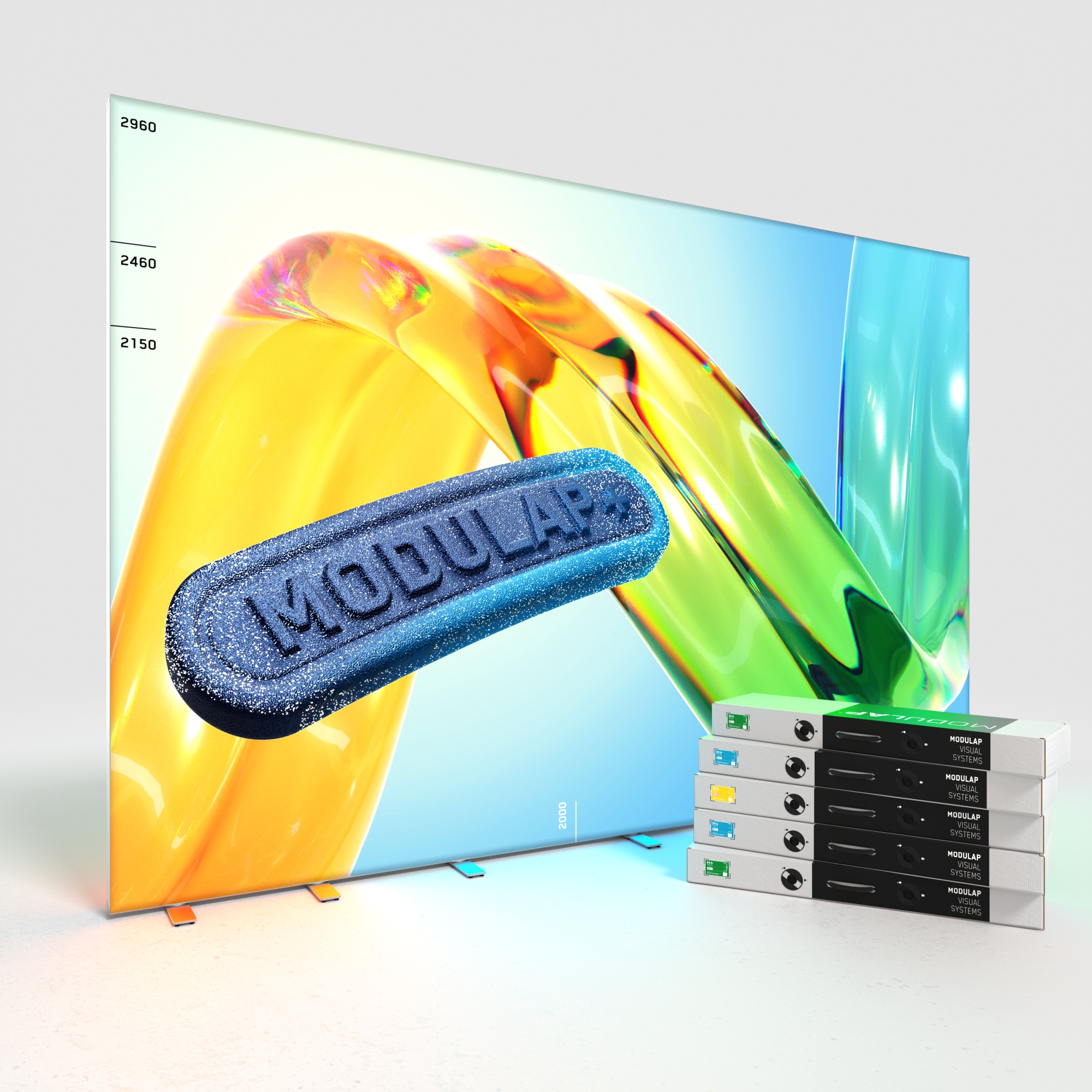 LED Lightbox - AP120 - MODULAP ONE Next - Systembreite 400 - 475 cm