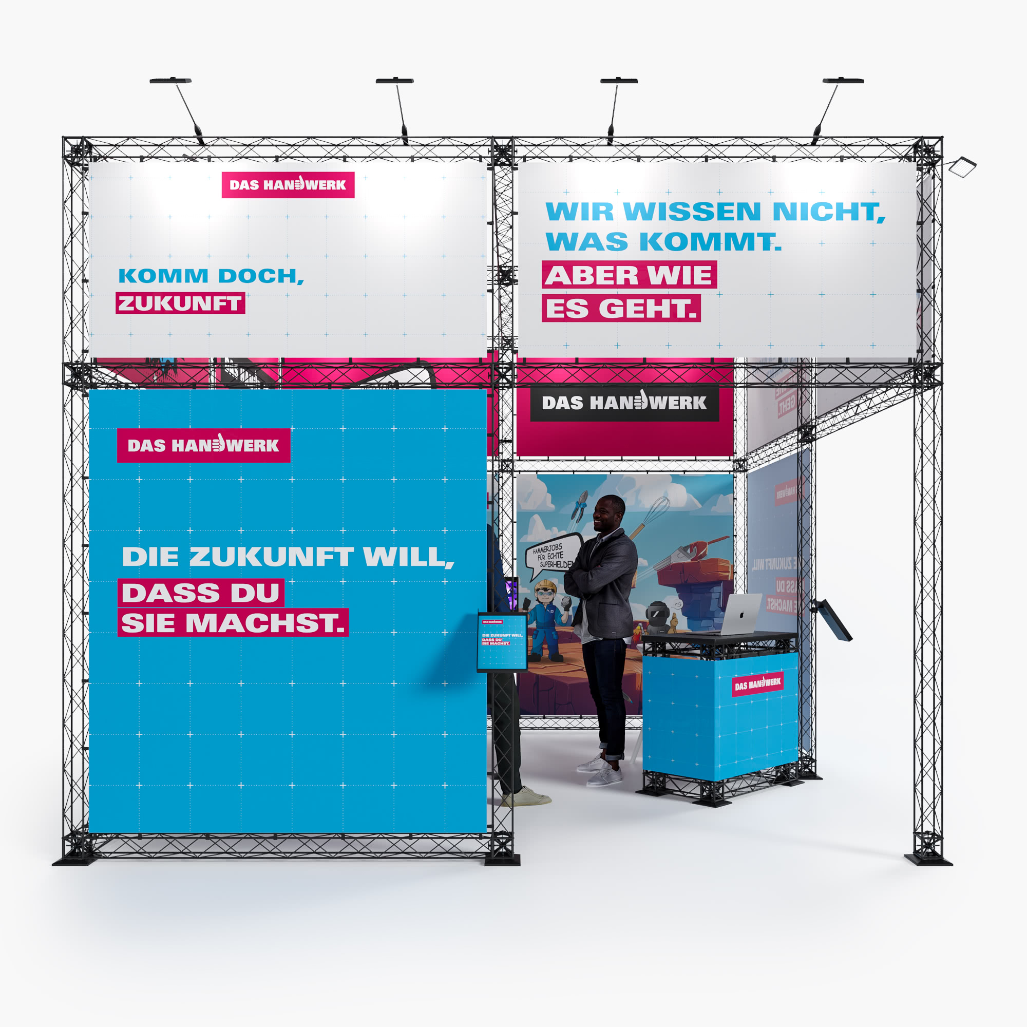 XTRUSS - Traversen Messestand - Essen 4 x 4 m