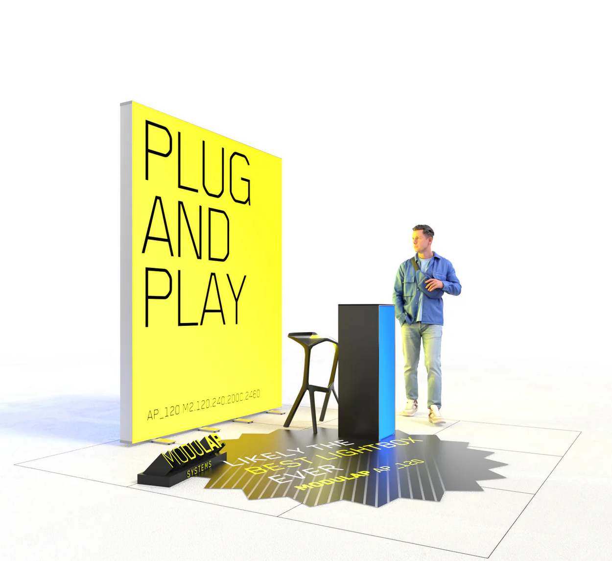 LED Messestand - Set Milano - MODULAP NEXT