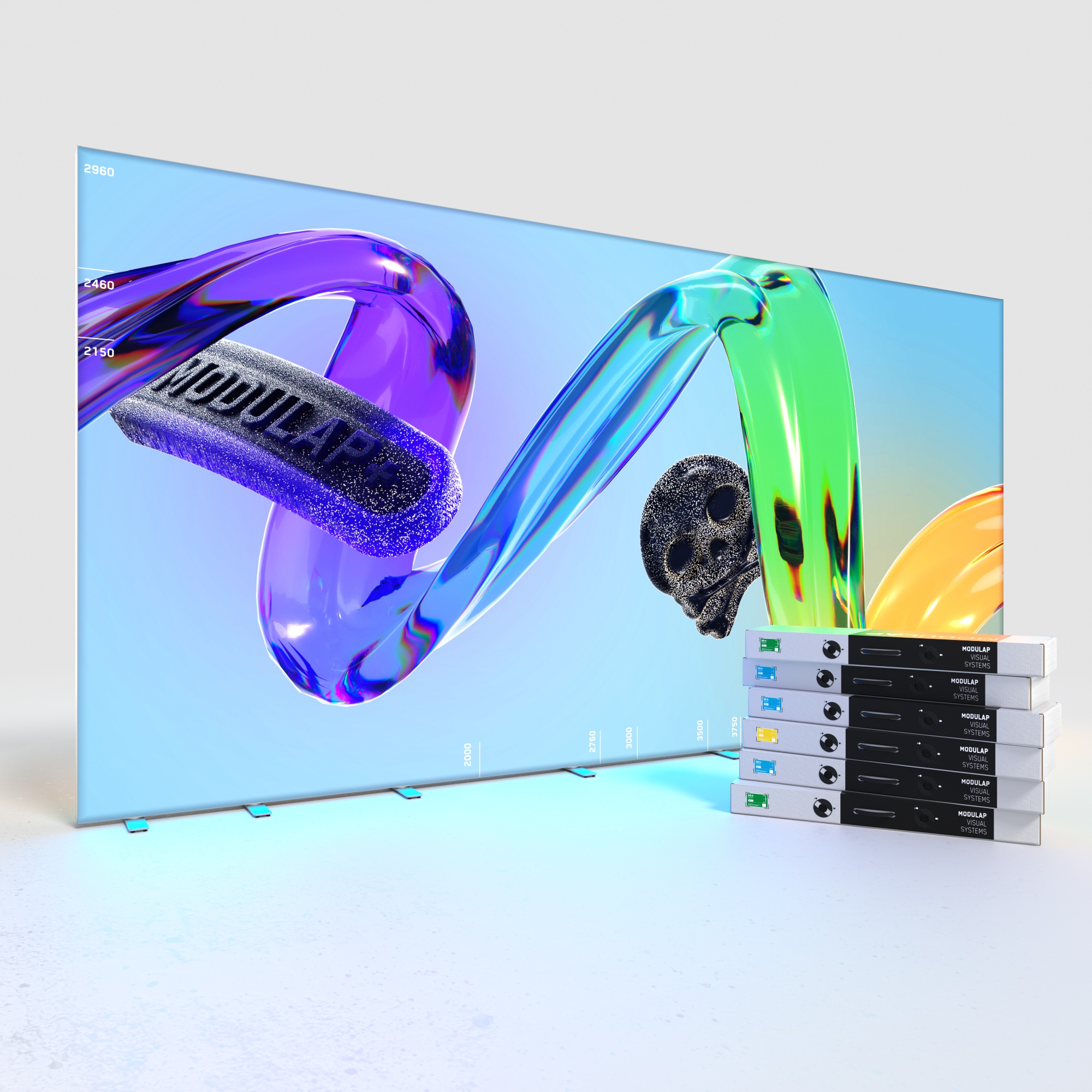 LED Lightbox - AP120 - MODULAP ONE Next - Systembreite 600 - 675 cm