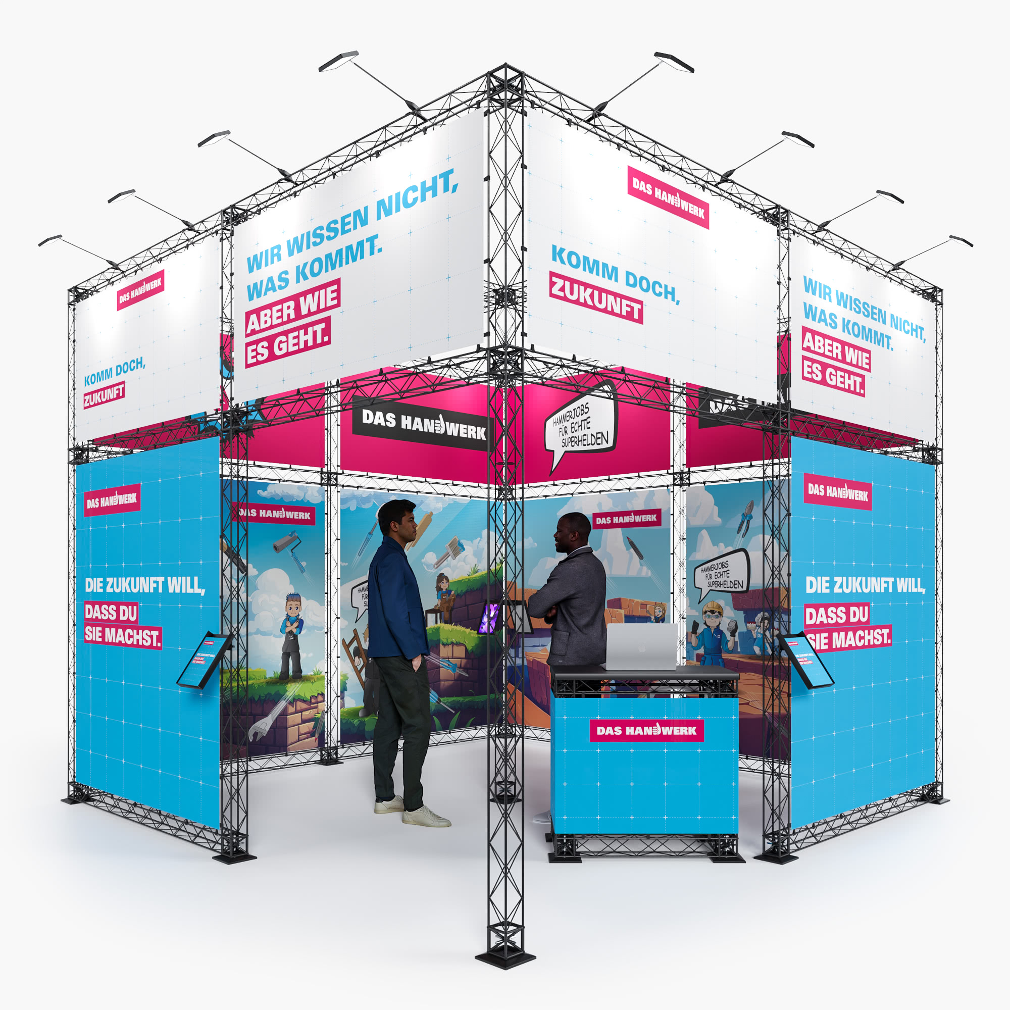 XTRUSS - Traversen Messestand - Essen 4 x 4 m