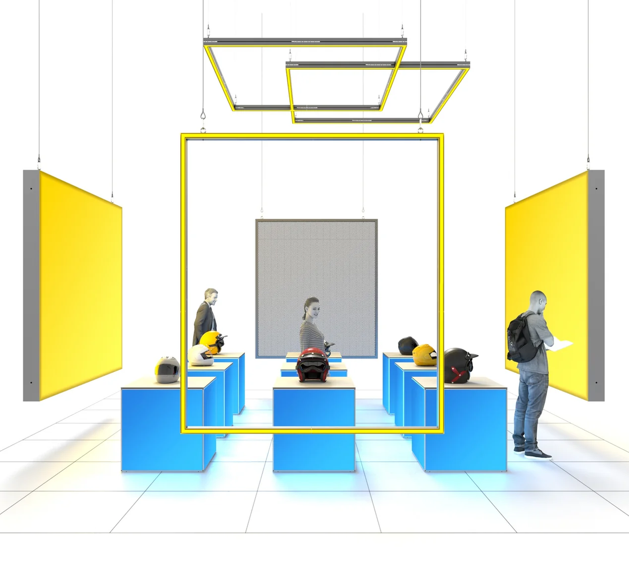 Mobiler Messestand LED - Set Amira - Modulap BIG ONE