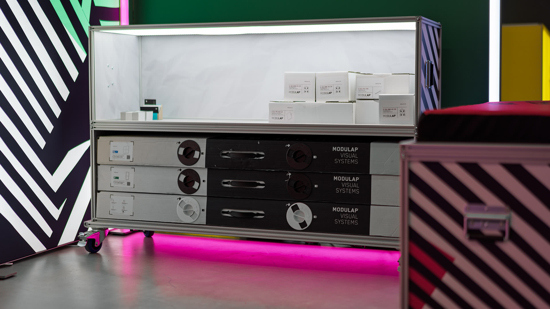 Transportsystem Messestand