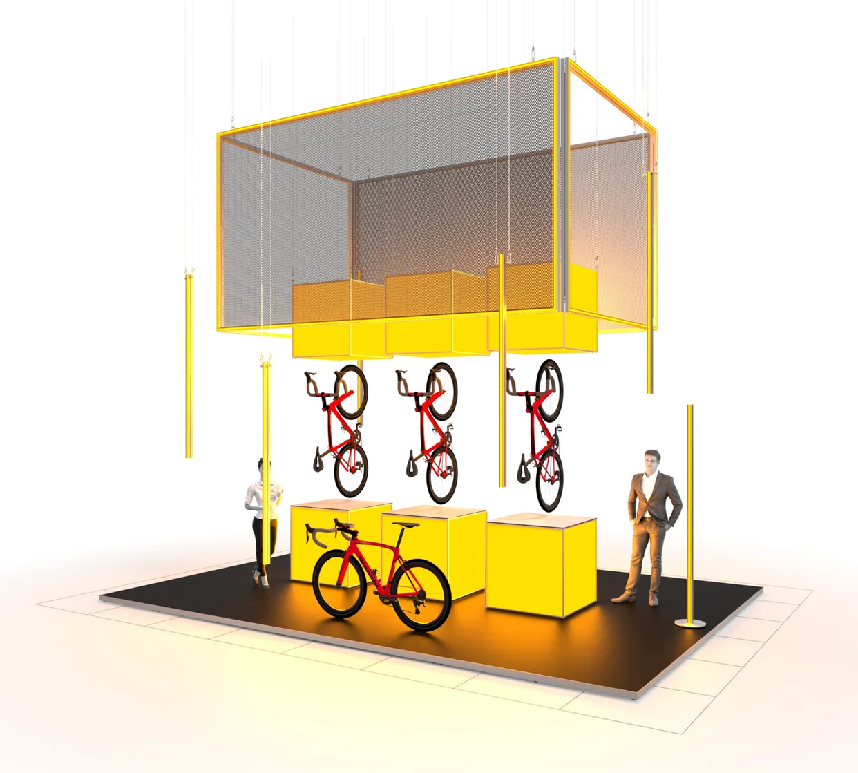 Mobiler Messestand LED - Set Adam - MODULAP BIG ONE