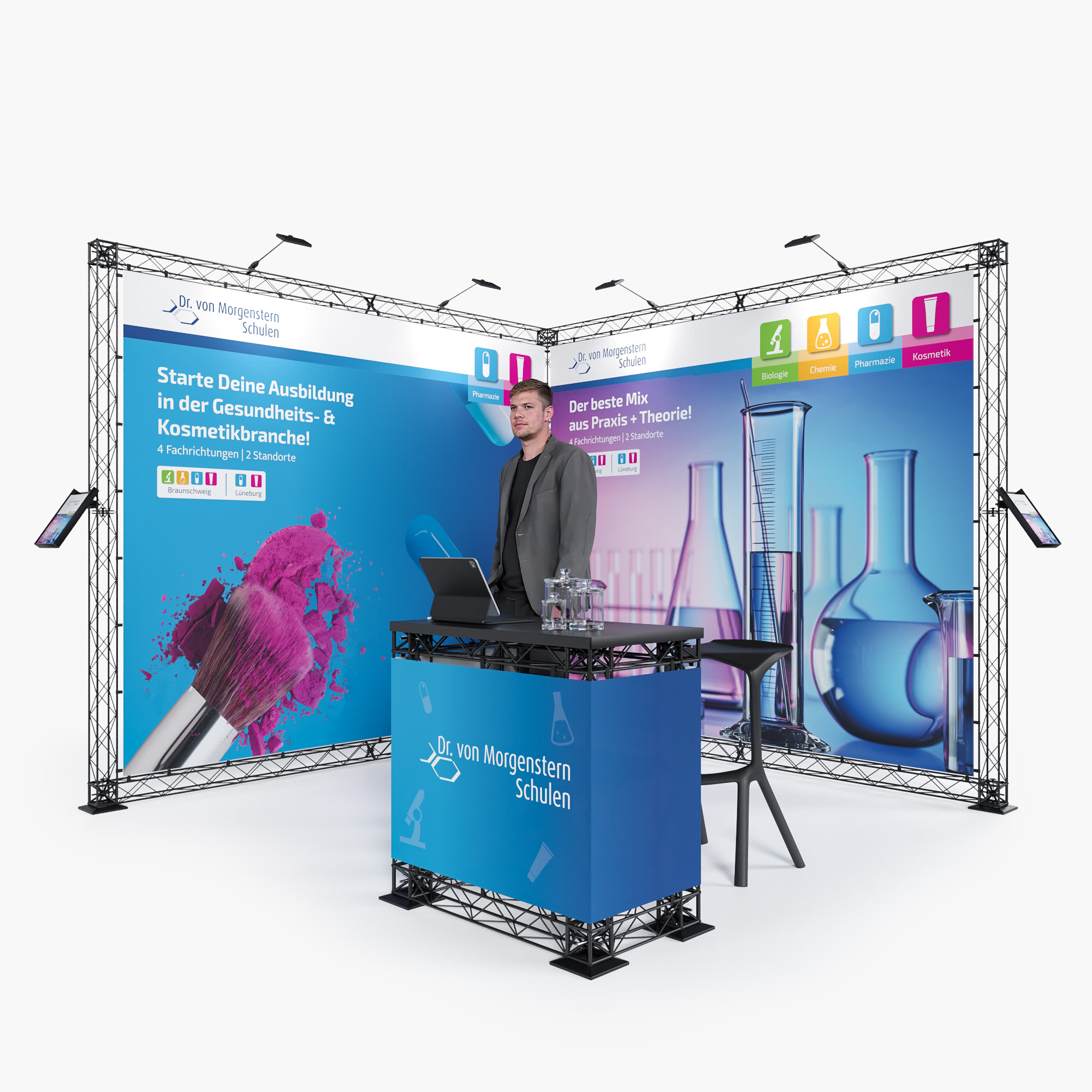 XTRUSS - Traversen Messestand - Dresden 3 x 3 m