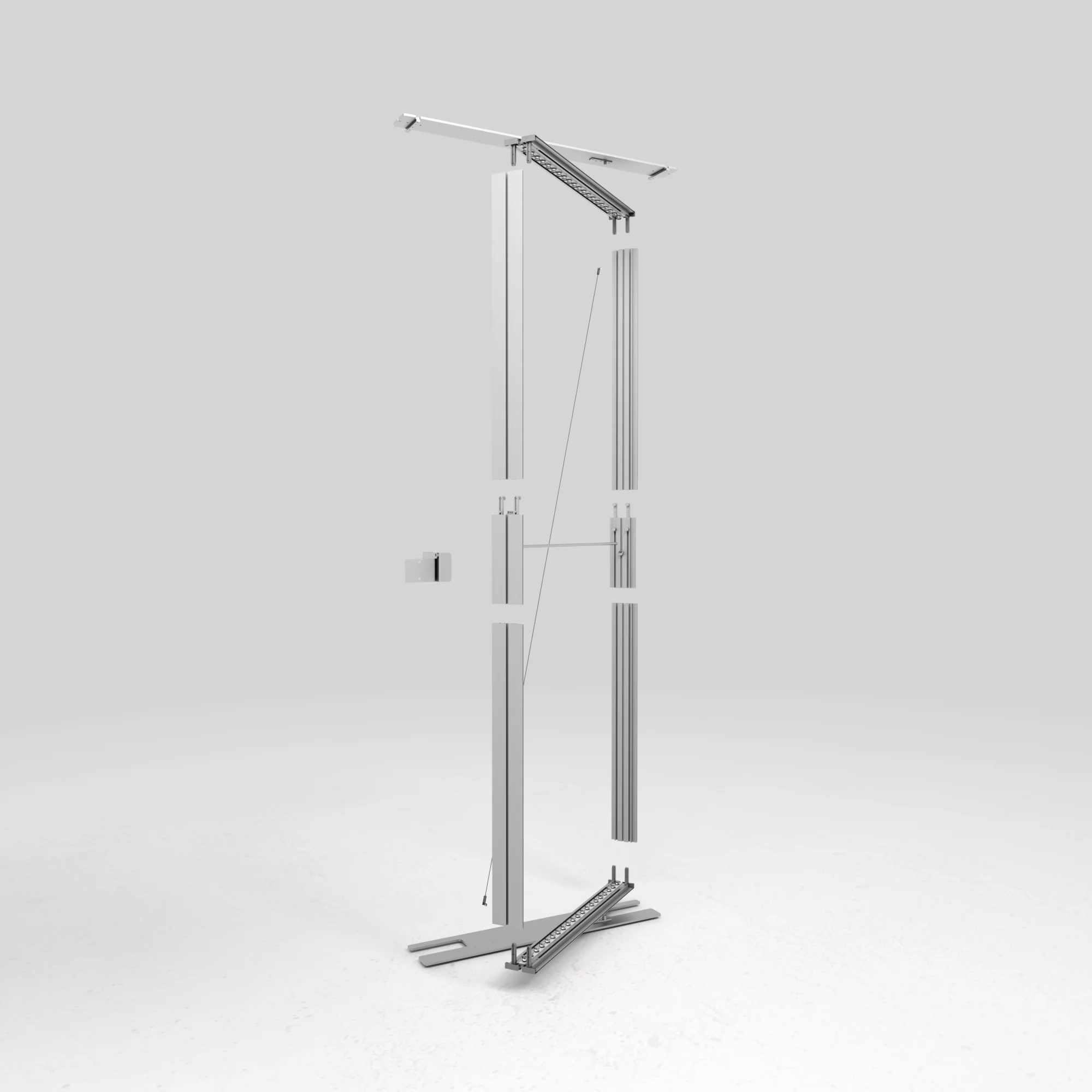 Tür für LED Kabine - B 98 cm - MODULAP ONE Next - mit Nut