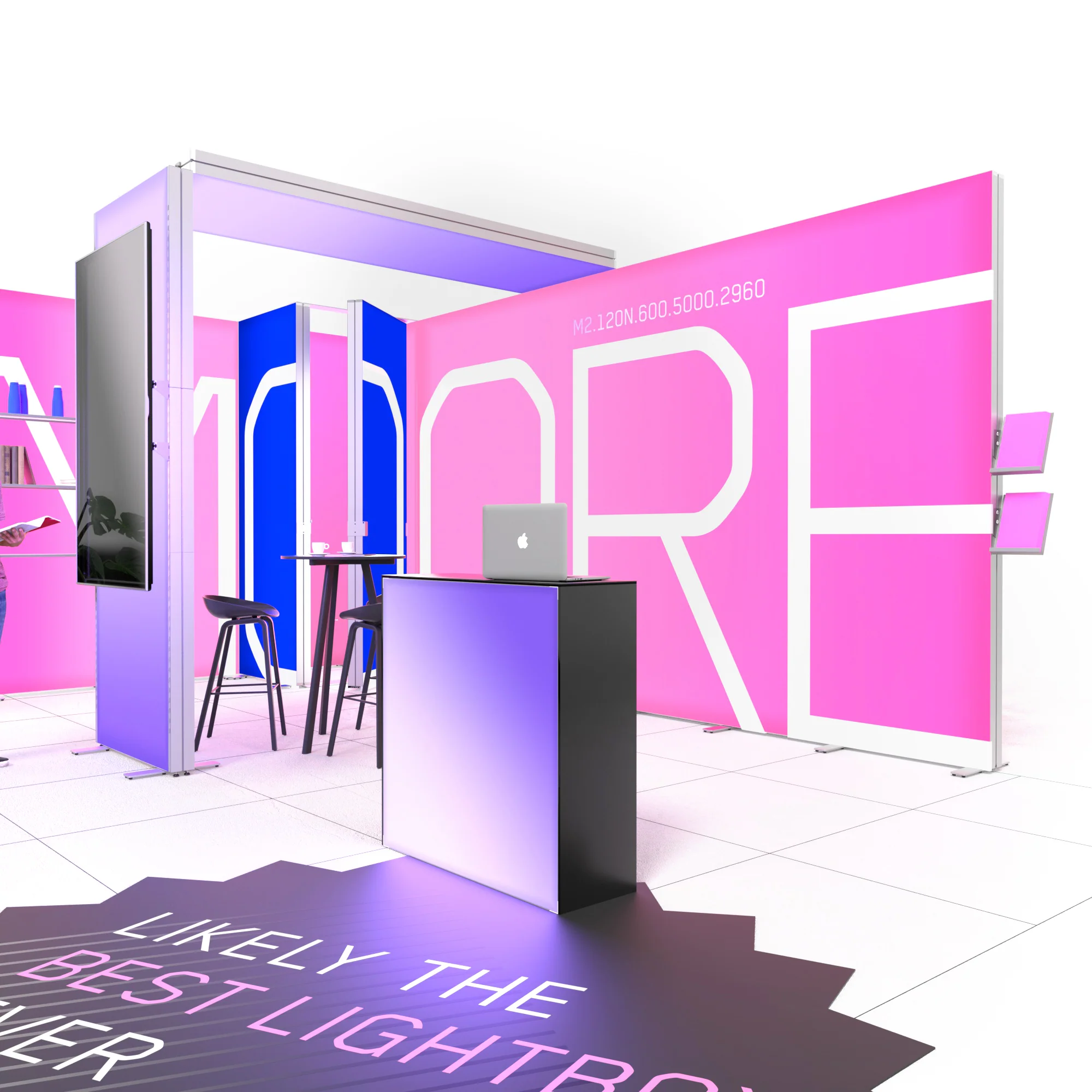 Mobiler Messestand LED - Set Moore - MODULAP NEXT AP120N