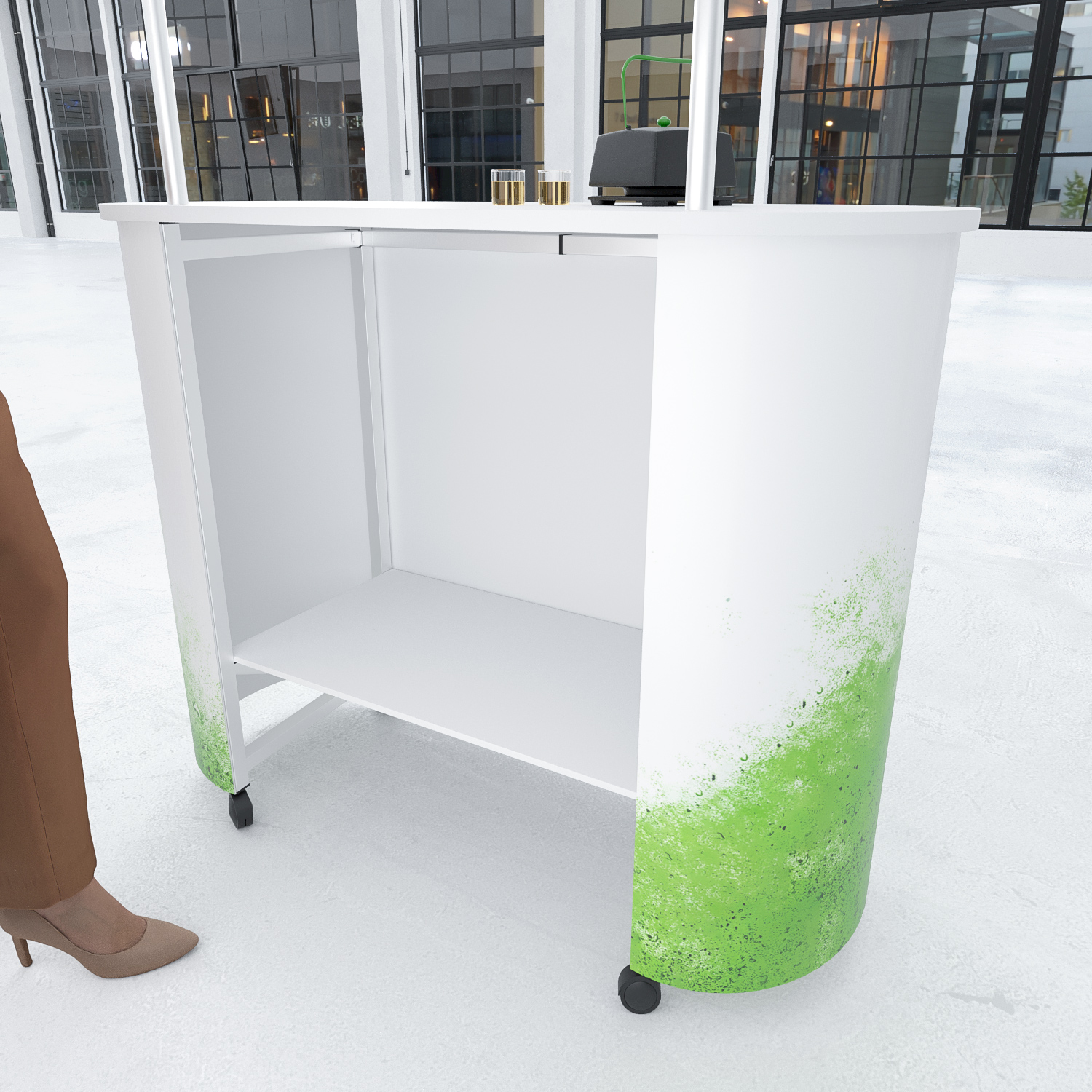 Promotiontheke Oval mit Topschild