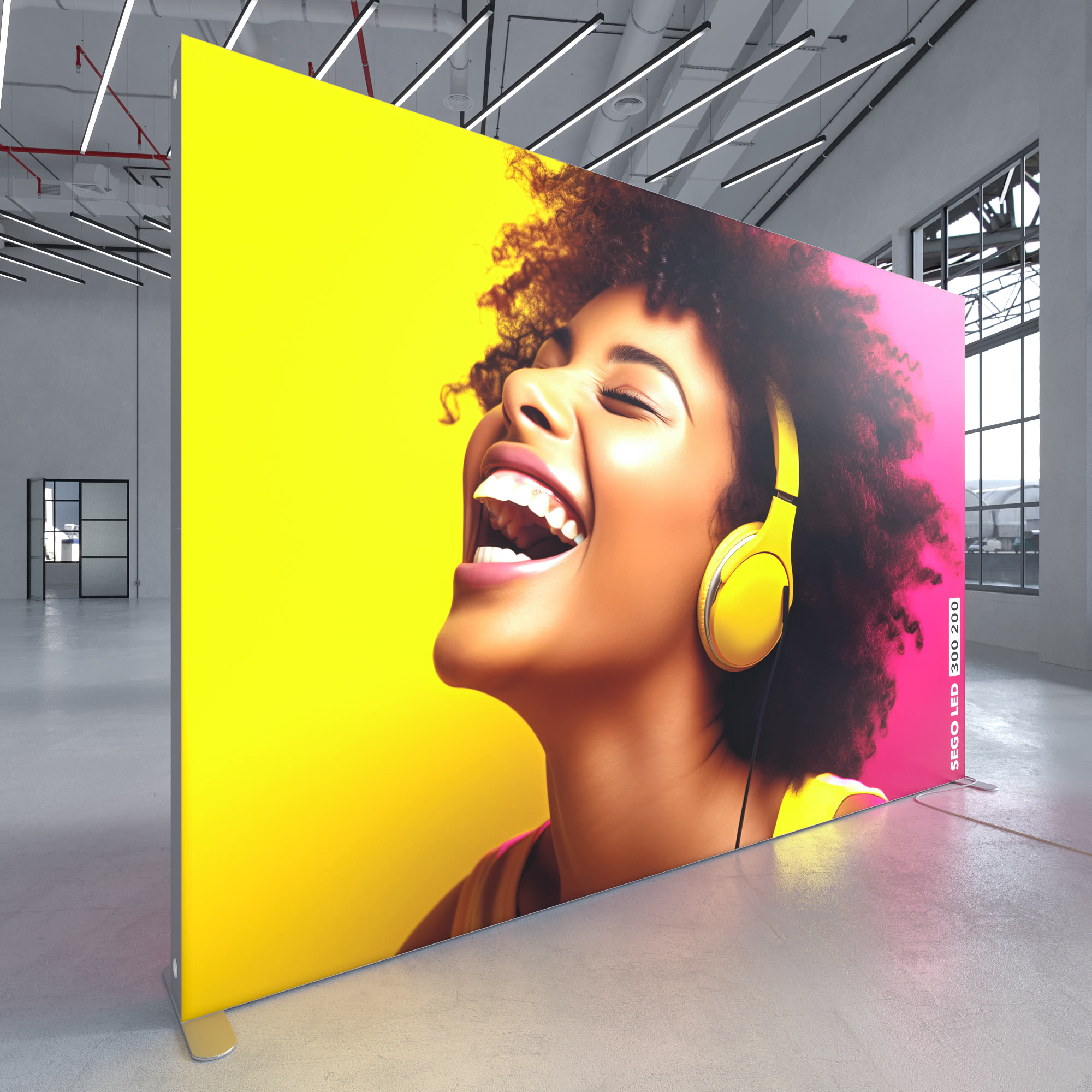 LED Messewand Highlight SEGO - B 300 x H 200 cm