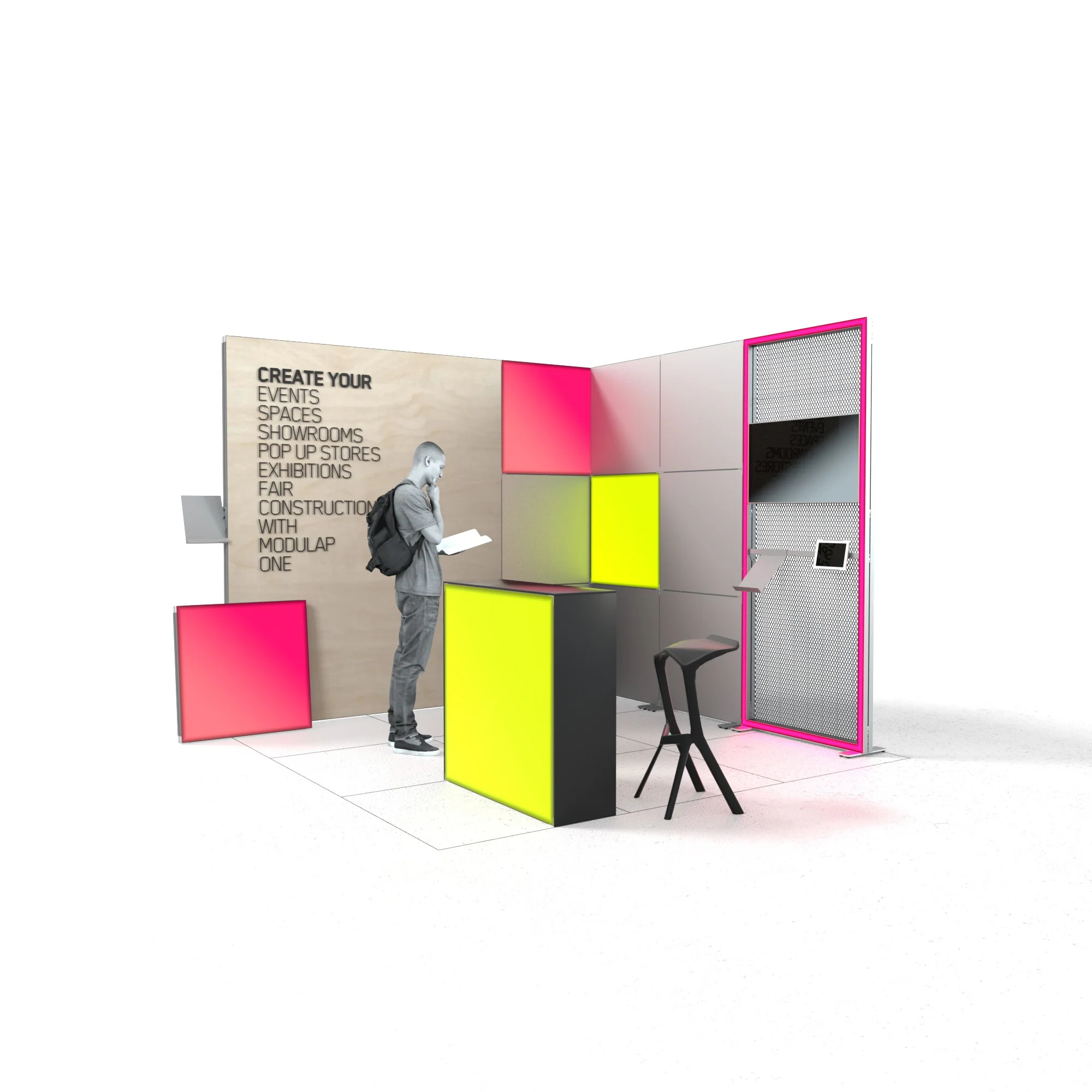 LED Messestand - Set Phil - MODULAP ONE