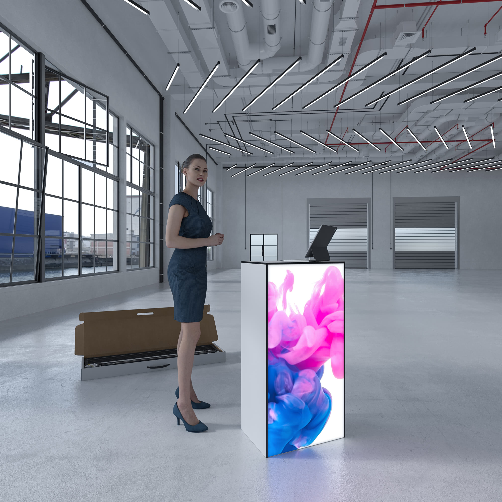 LED Messetheke – beleuchtete Theken für deinen Auftritt