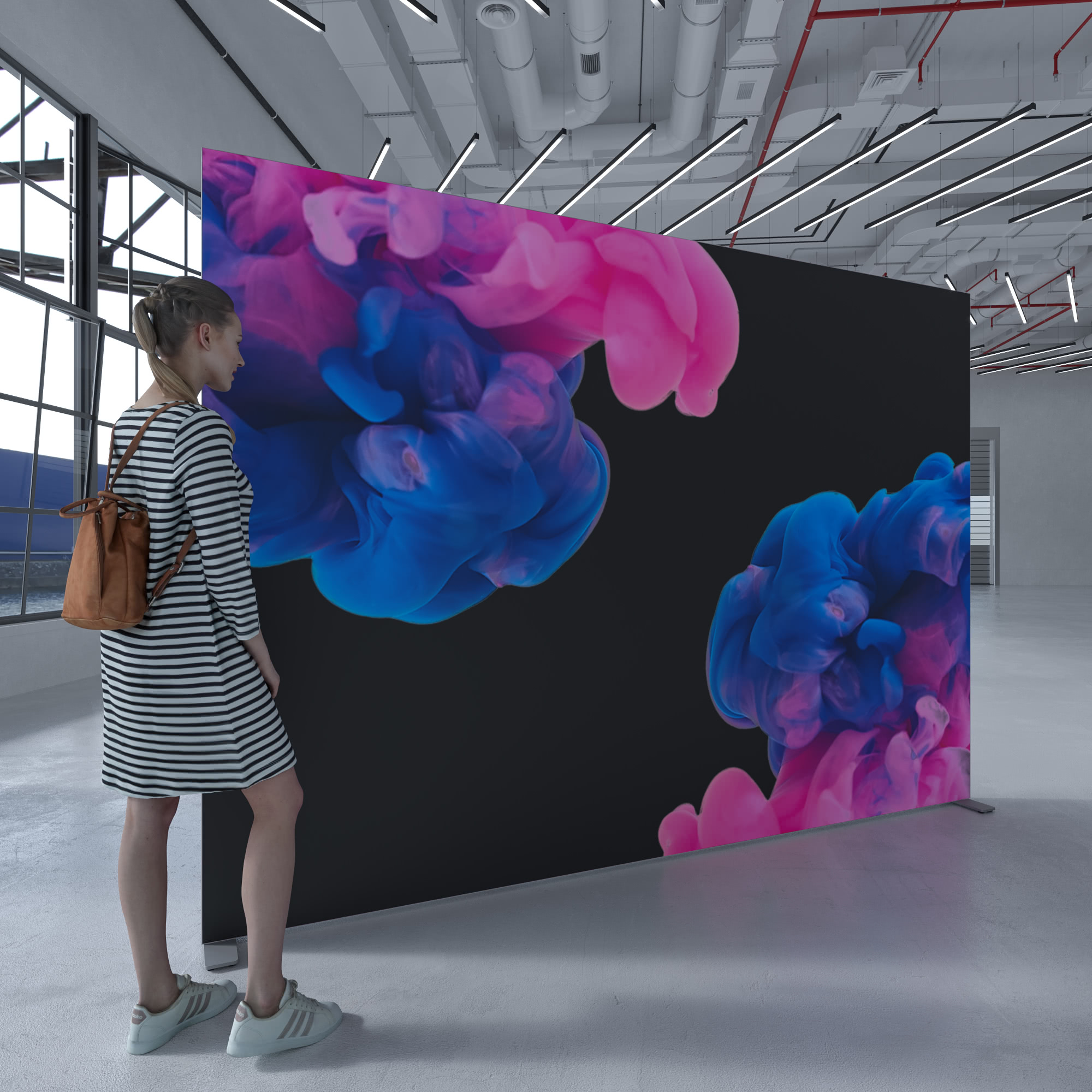 Texframe - B 300 x H 215 cm  - MODULAP ONE