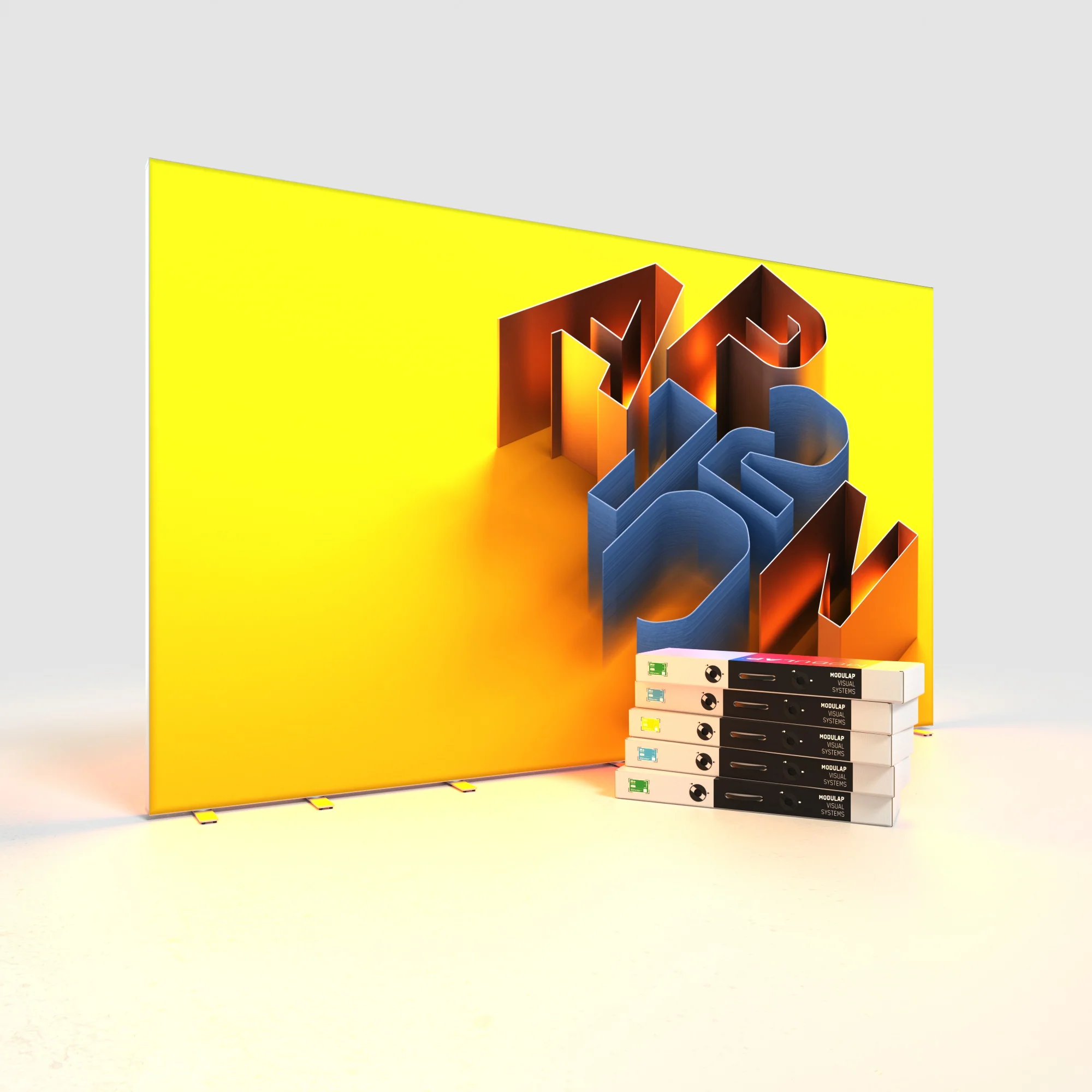 LED Lightbox - AP120 - MODULAP ONE Next - mit Nut - Systembreite 500 cm