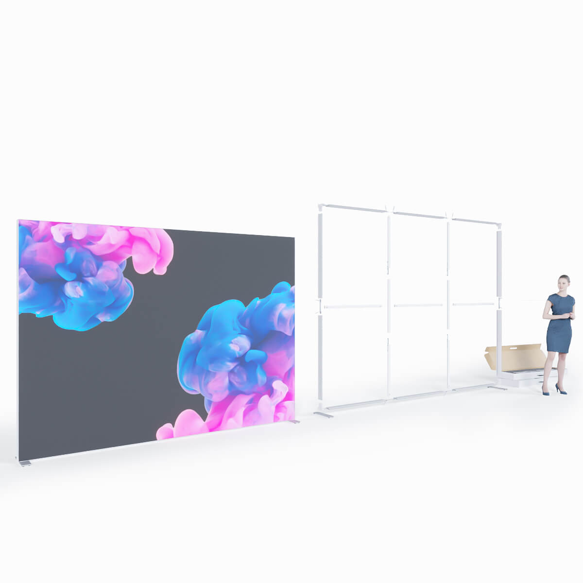 Texframe - B 300 x H 215 cm  - MODULAP ONE