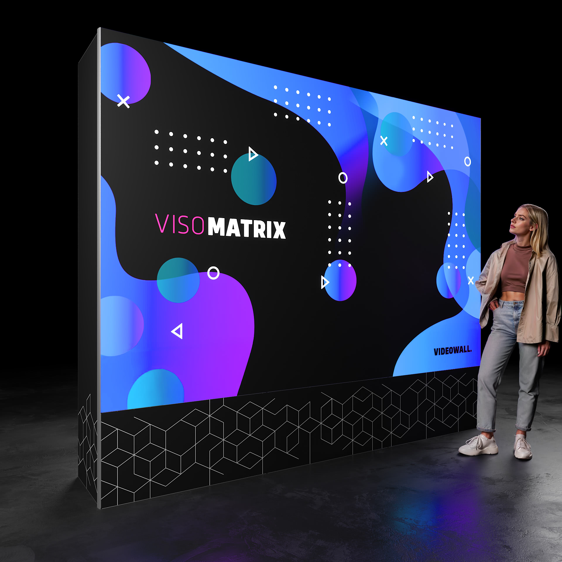 VisoMATRIX Videowall P 1.9 GOB – 3 x 2 m