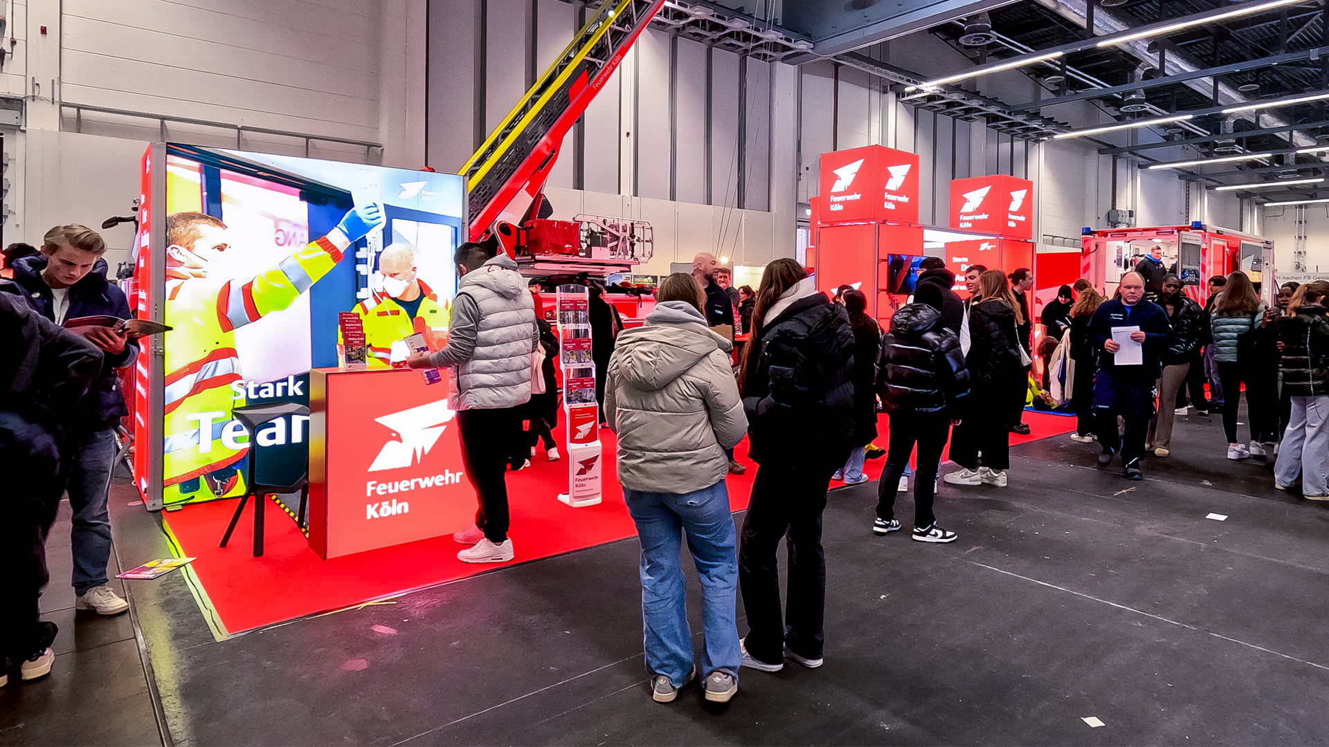 Feuerwehr Köln LED Messestand