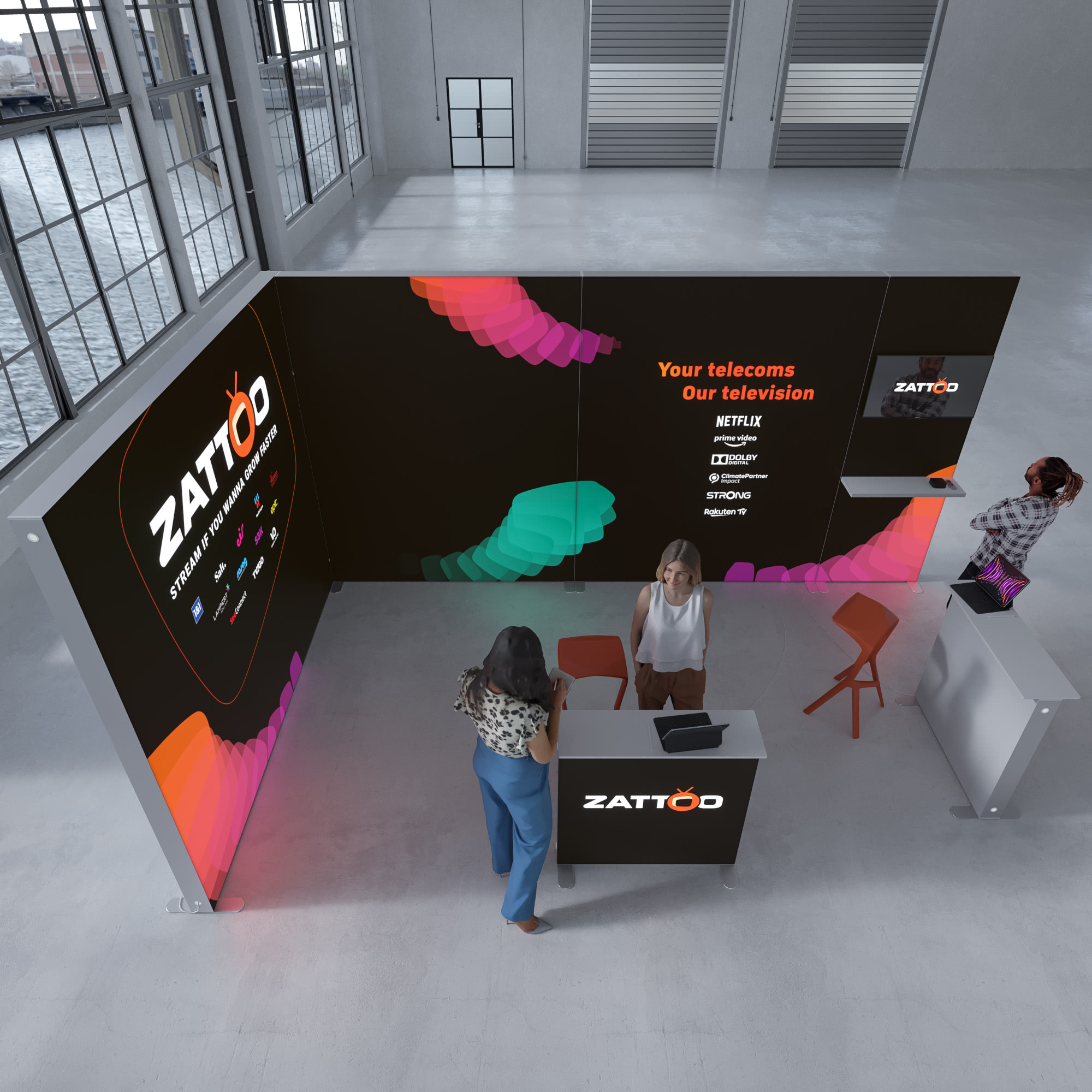 LED Messestand - Set 15 - Highlight SEGO - 6 x 4m