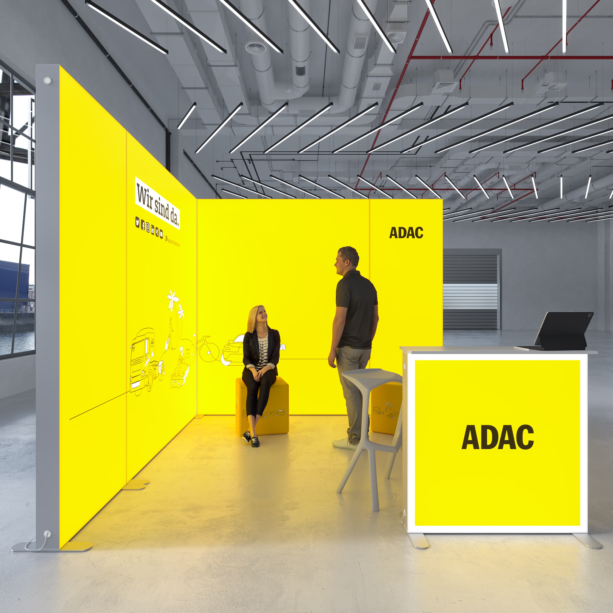 LED Messestand - Set 12 - Highlight SEGO - 4 x 4m