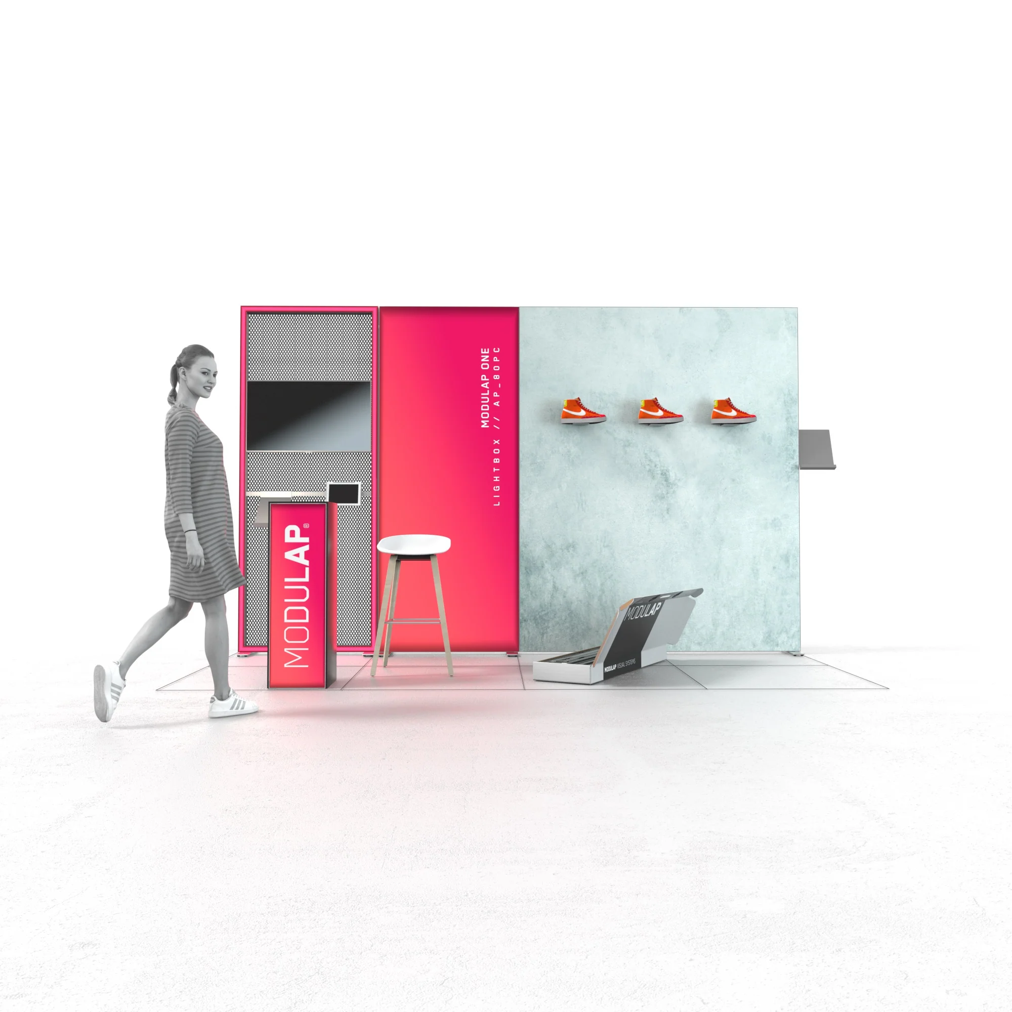 LED Messestand - Set Lyonel- MODULAP ONE