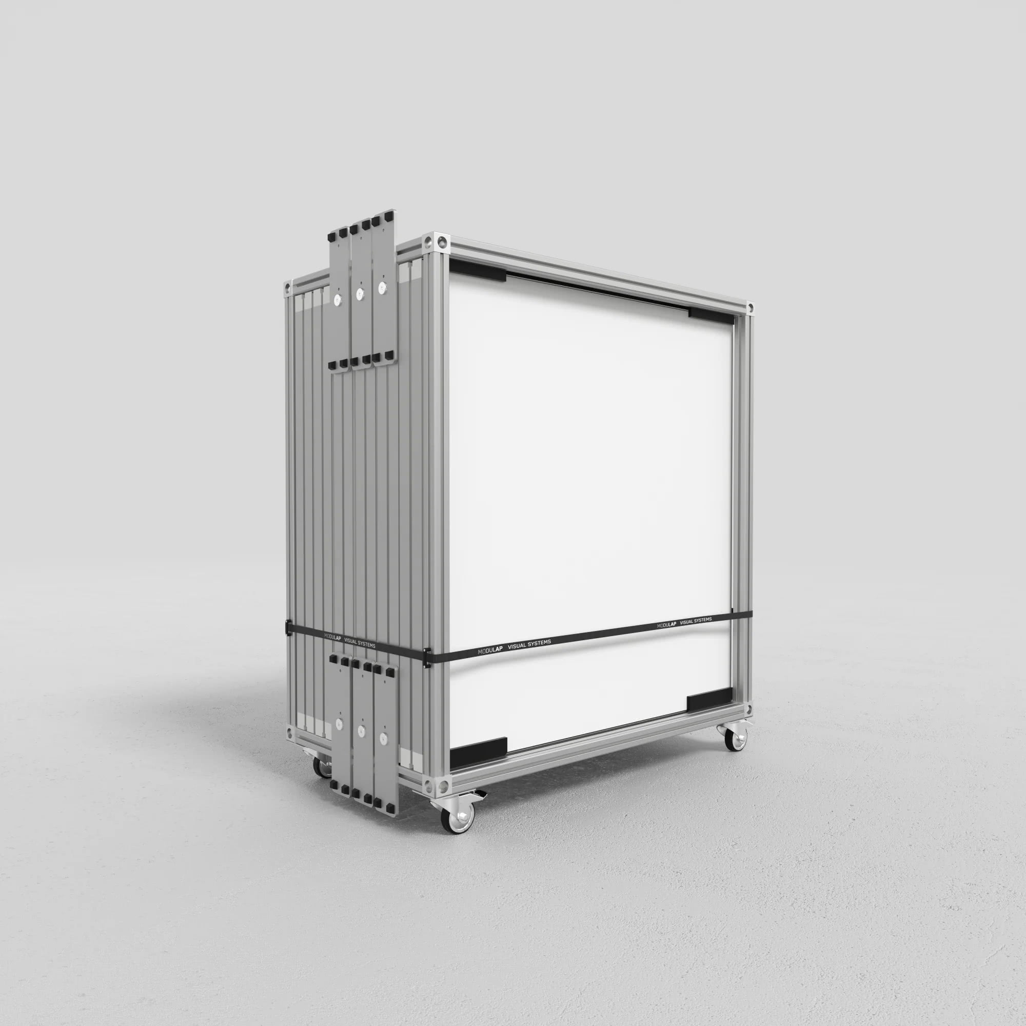 Transportwagen für LED Lightbox - B 107,5 x H 107,5 cm - MODULAP ONE