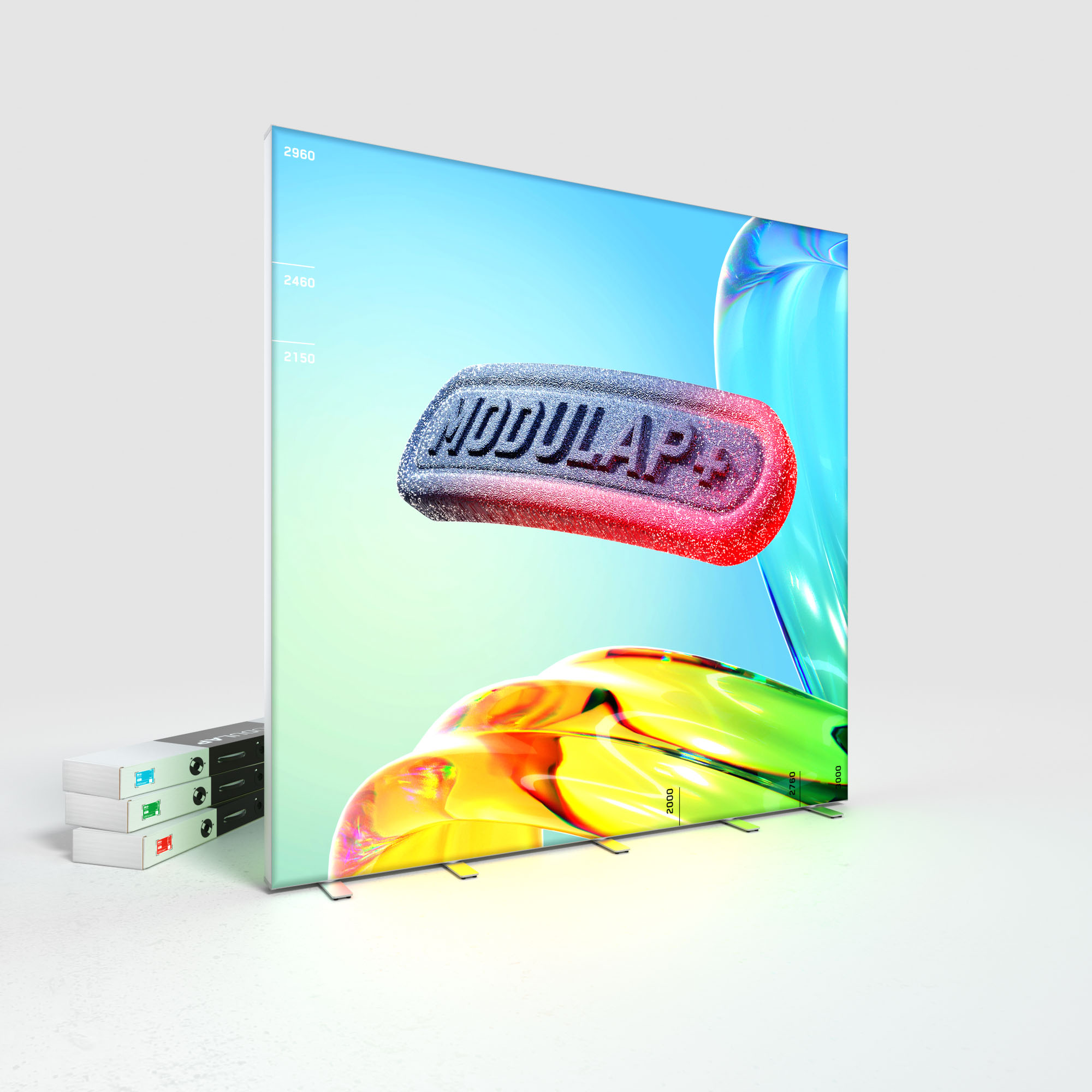 LED Lightbox - AP120 - MODULAP ONE Next - Systembreite 300 - 375 cm