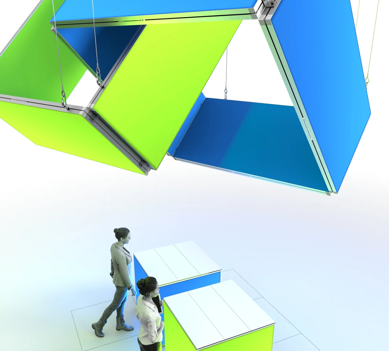 Mobiler Messestand LED - Set Anna - MODULAP ONE