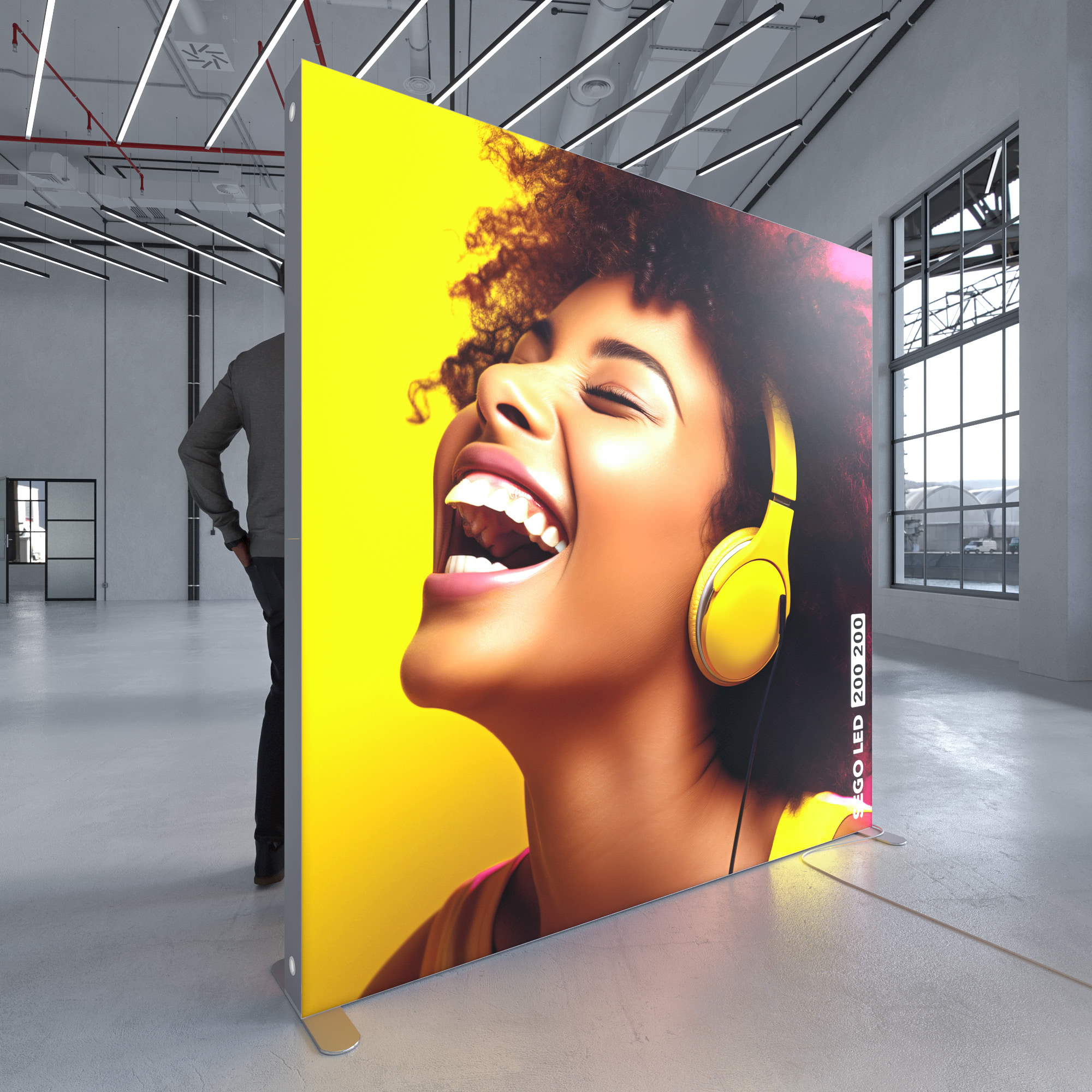 LED Messewand Highlight SEGO - B 200 x H 200 cm