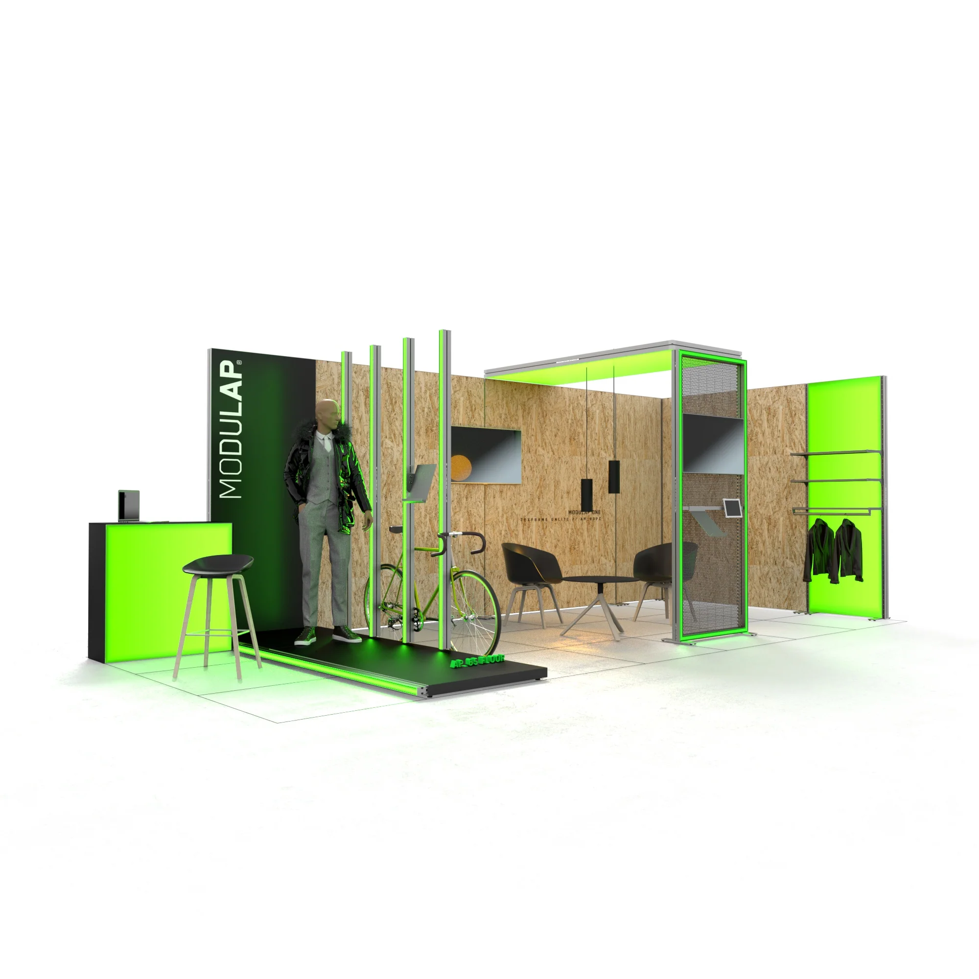 LED Messestand - Set Mia- MODULAP ONE
